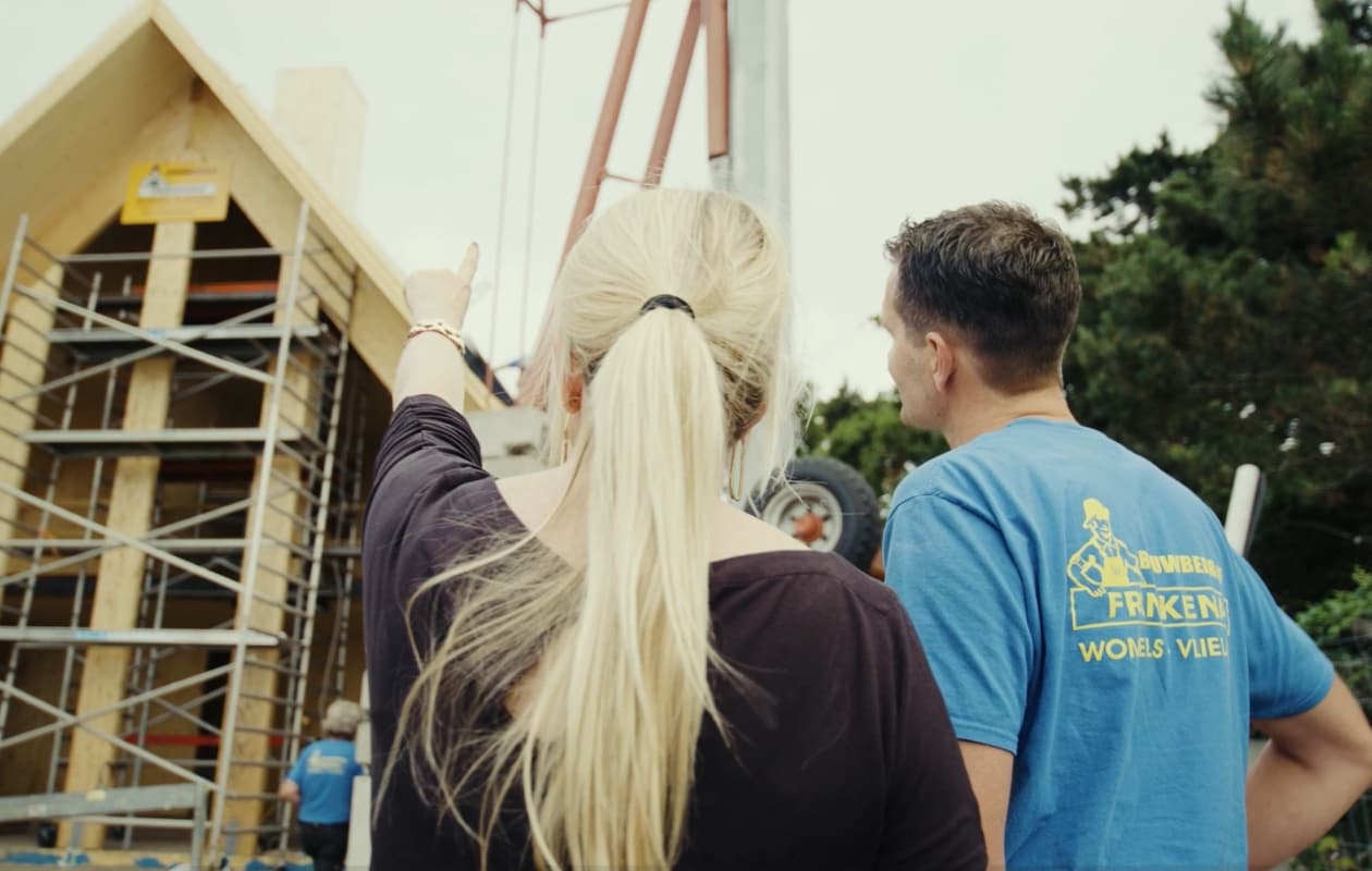 Videoserie 'Project Familiehuis: bouwen op Vlieland.' Jop Heemskerk