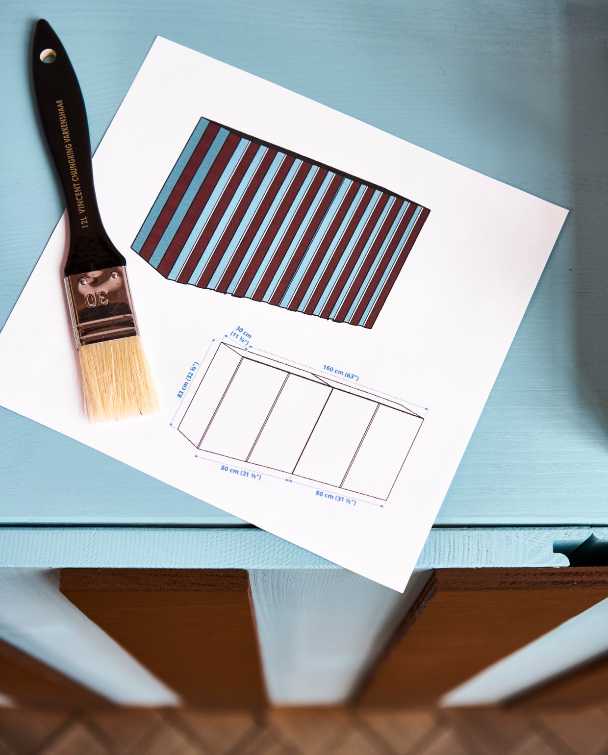 Diy funky dressoir vtwonen 07-2023 | styling en uitvoering Sanne Ketelaar | fotografie Sjoerd Eickmans