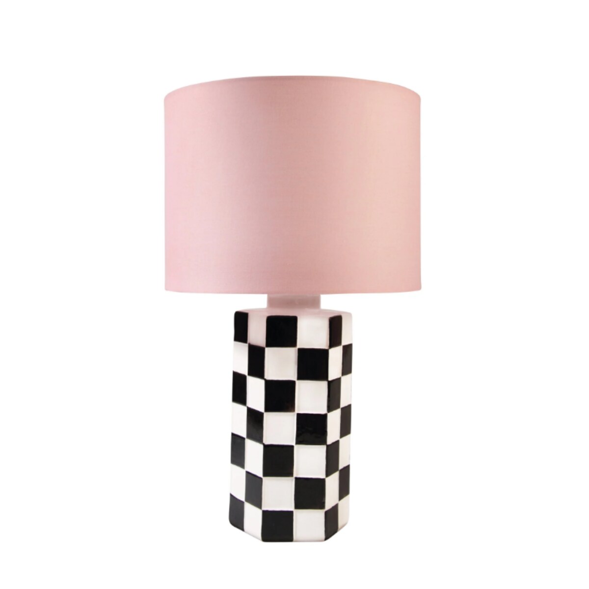 &amp;k amsterdam check lamp - zwart/wit vtwonen