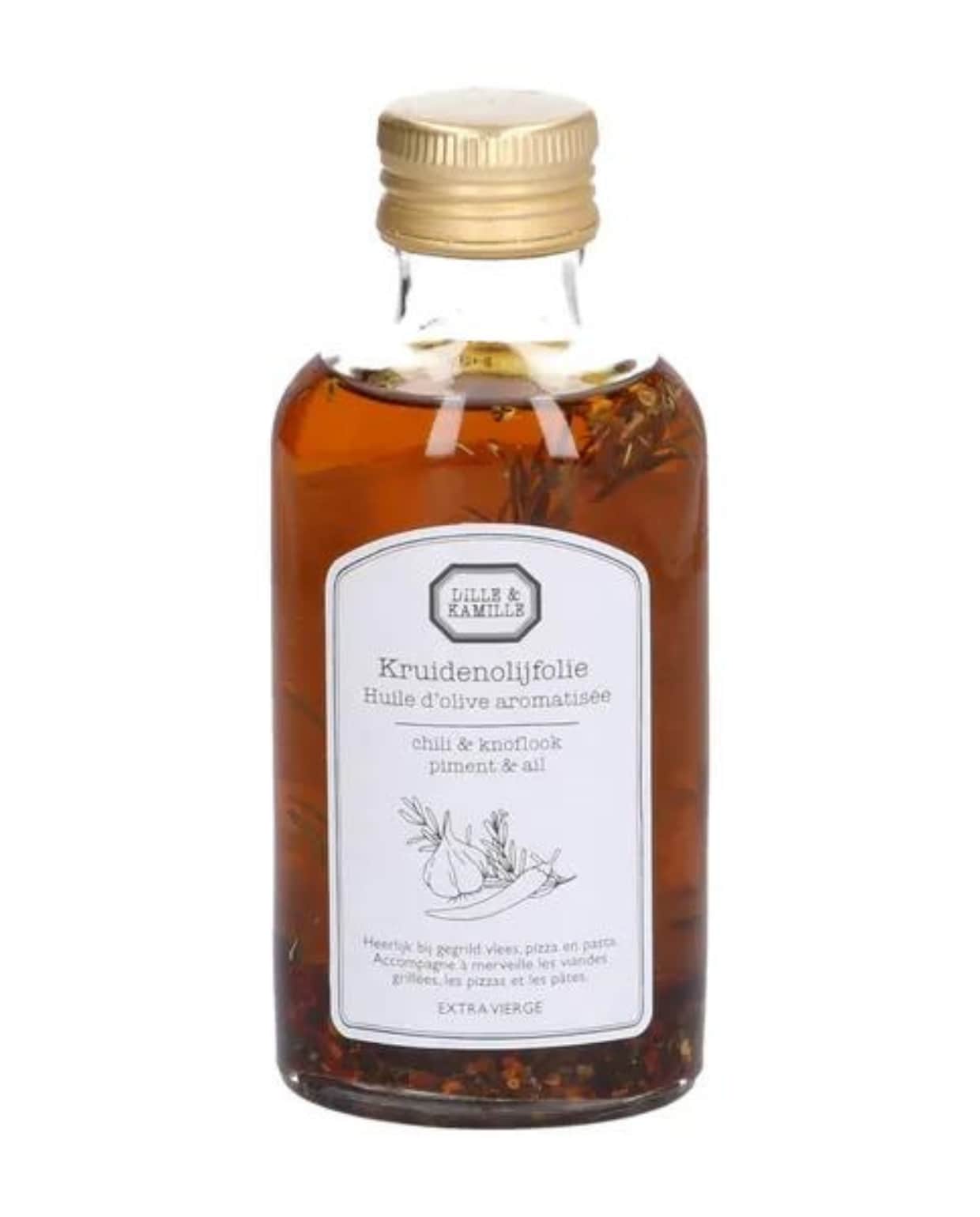 Kruidenolijfolie met chili en knoflook, 250 ml Dille &amp; Kamille