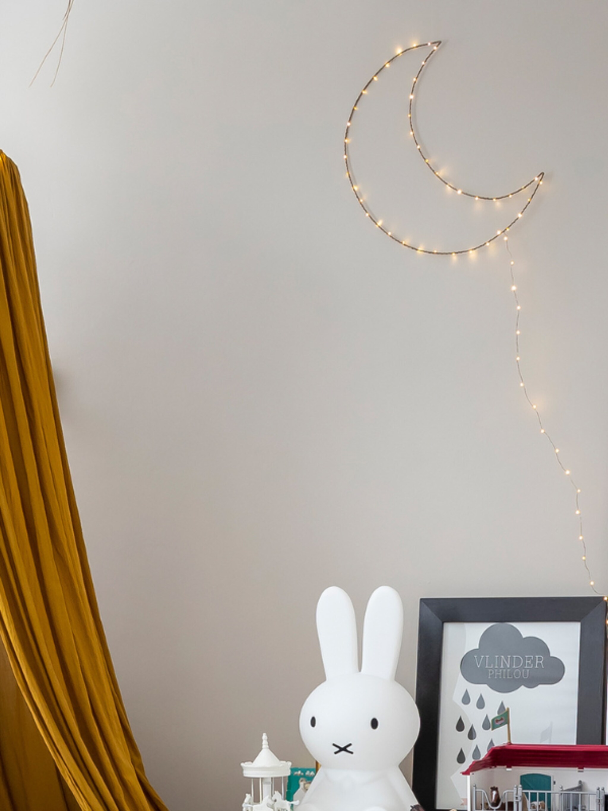 woonidee diy lichtgevende wanddecoratie