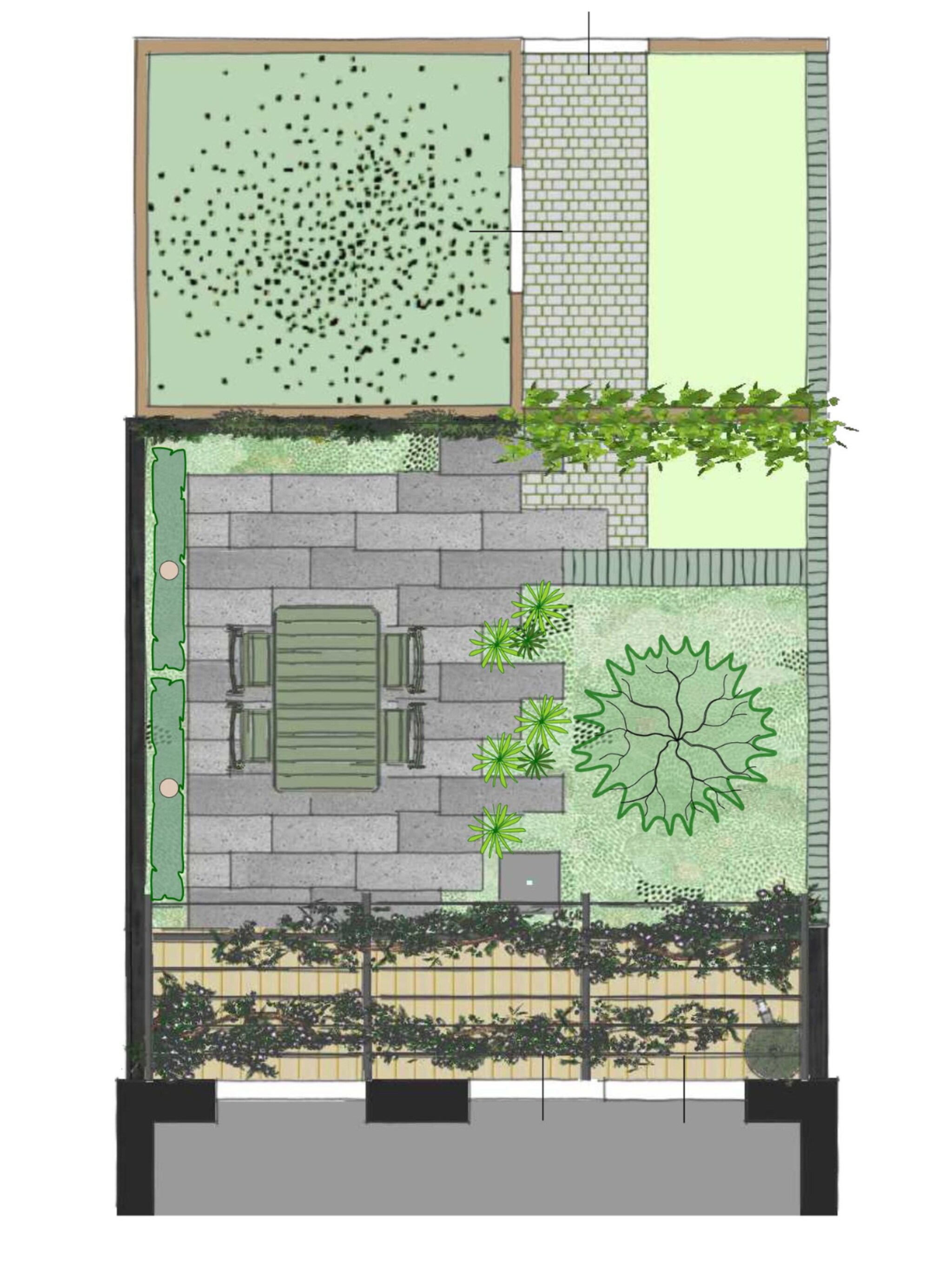 tuinontwerp beplanting waar je van kan smullen
