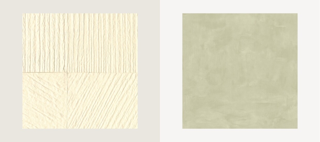 Foto 1: behang Elitis | Foto 2: behang eijffinger