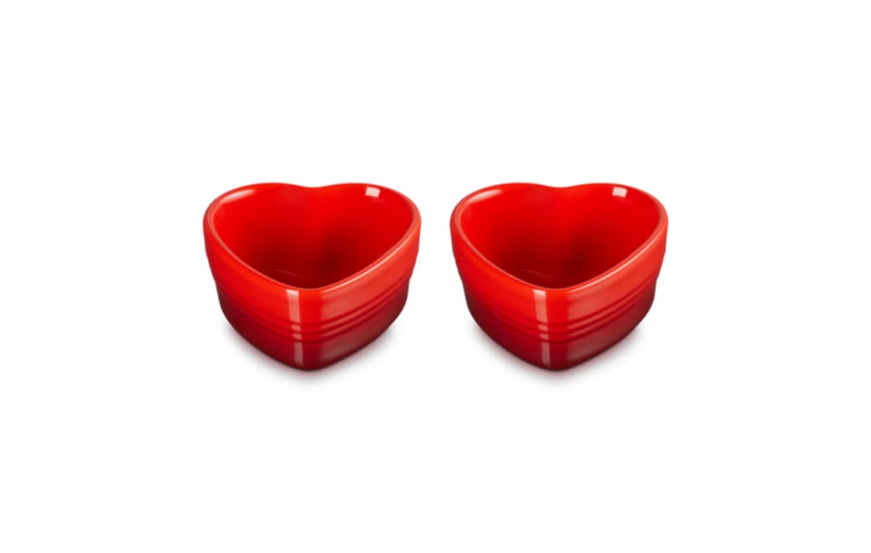 Ramekins "Hart" Set van 2 in Aardewerk Le Creuset