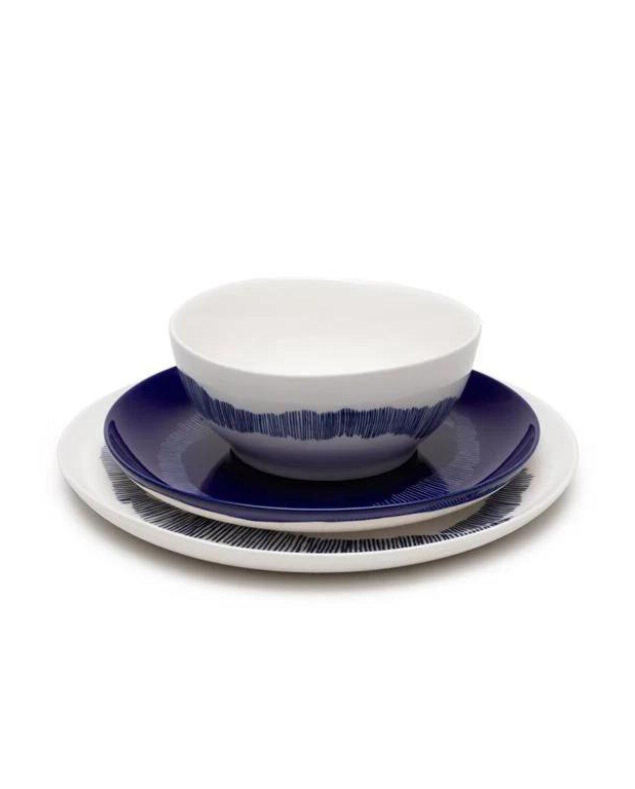 serax - ottolenghi - feast serviesset 12-delig - wit/blauw vtwonen by fonQ