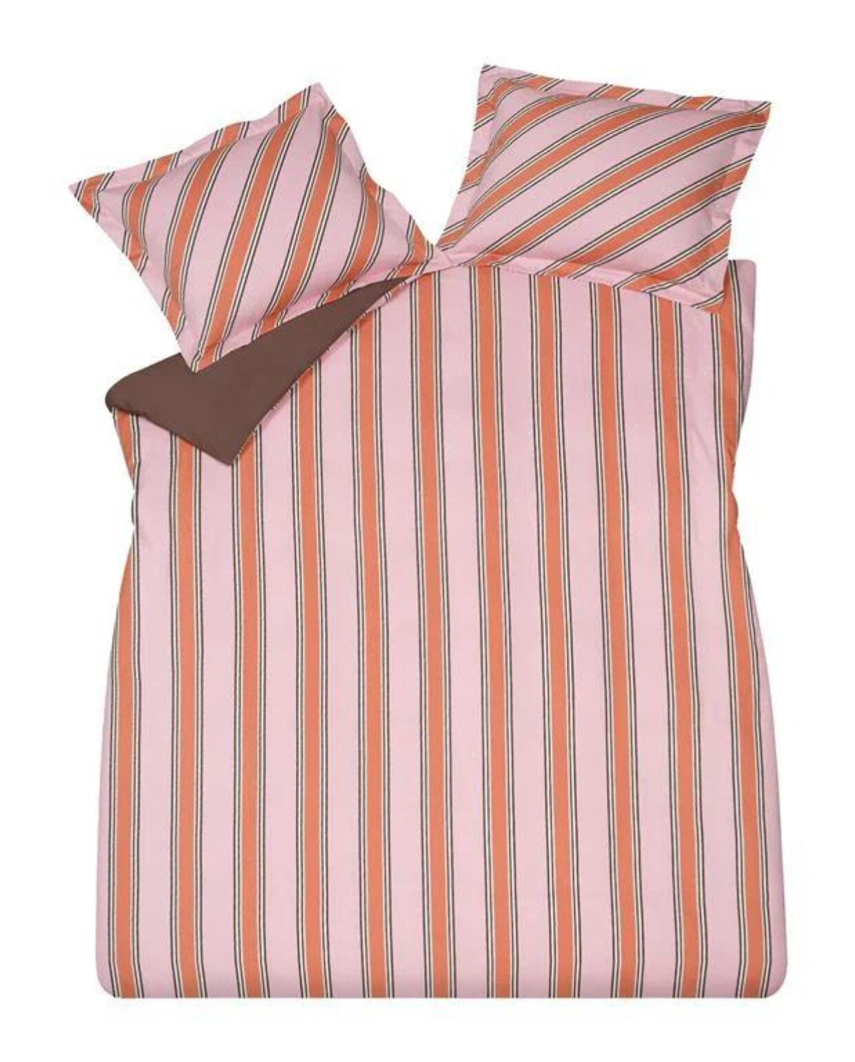 Vandyck Preppy dekbedovertrek 200 x 200/220 cm pink stripe vtwonen by fonQ
