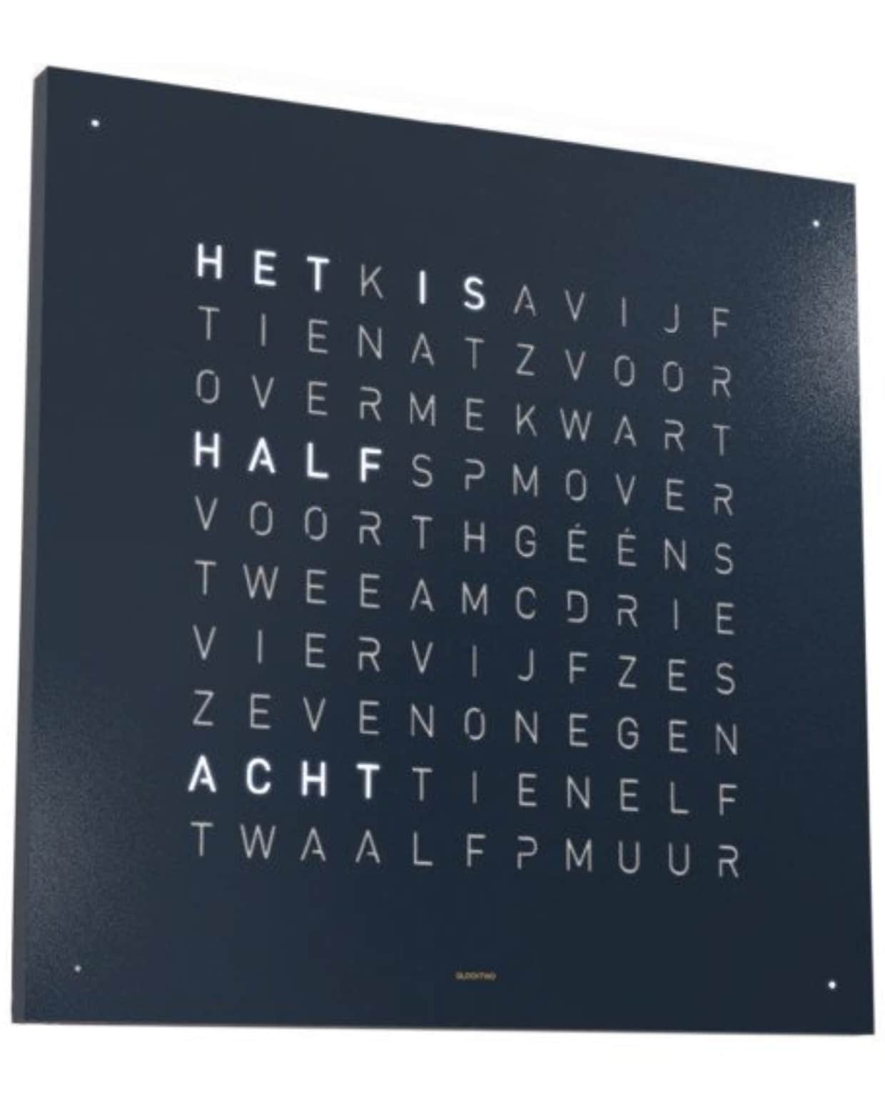 BIEGERT &amp; FUNK QLOCKTWO EARTH 45 UNIVERSE EDITION KLOKBy Marco Biegert &amp; Andreas Funk mister design