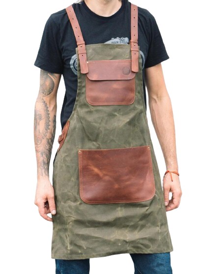 Canvas werkschort | - Gepersonaliseerde schort voor mannen en vrouwen. Professionele Schorten voor Barista, Kapper, Tatoeëerder, Restaurant, Chef, Tuinieren, Kapper Etsy