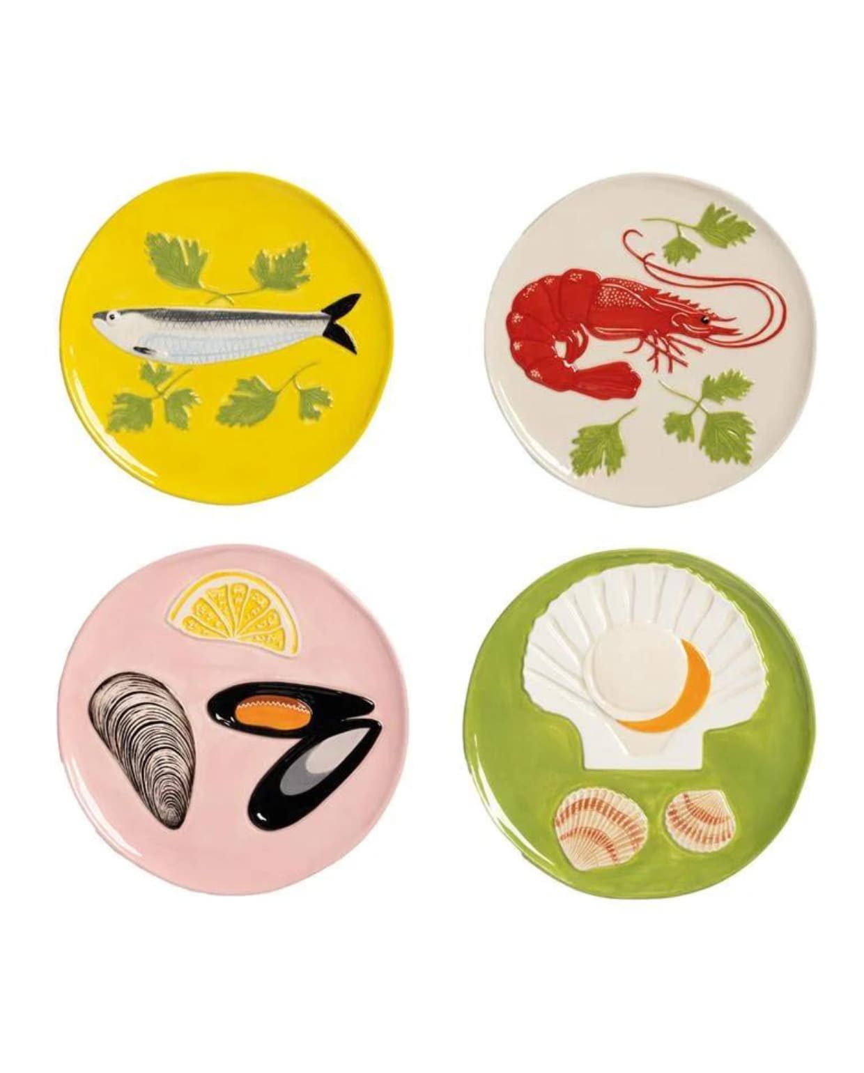 &amp;k amsterdam de la mer bord ø 16 cm - set van 4 vtwonen by fonQ