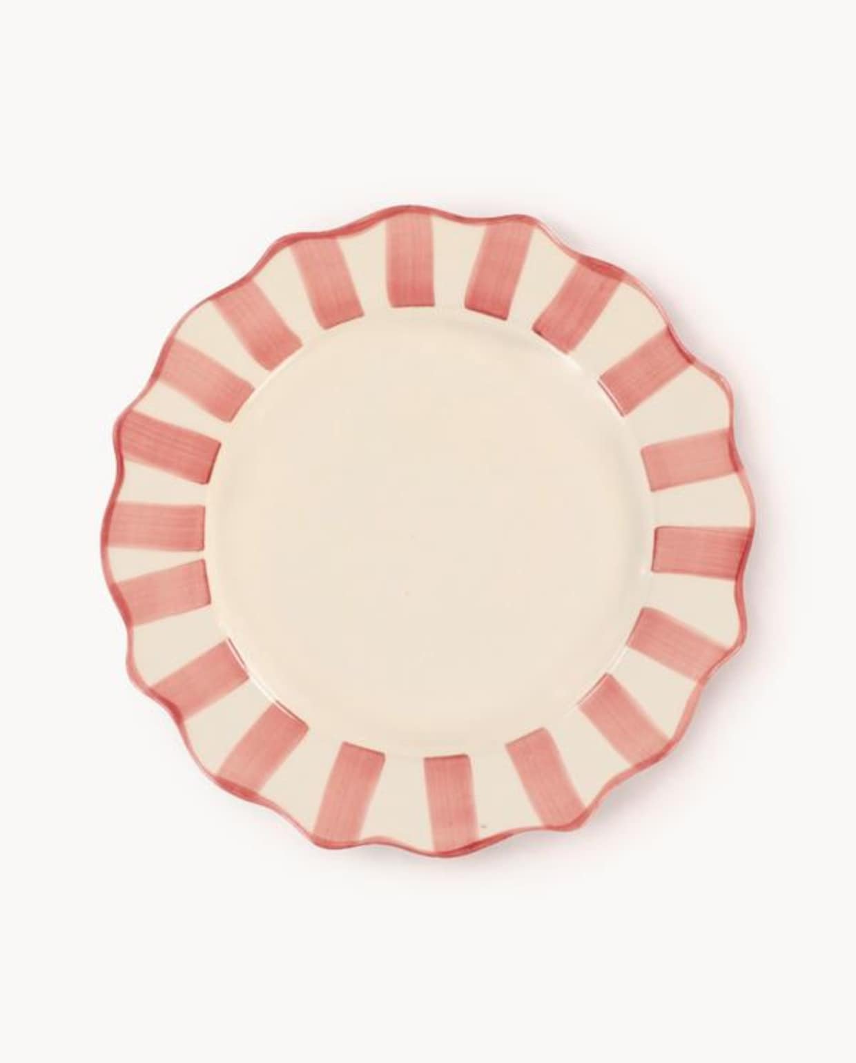 Anna + NinaHandgemaakte dinerbord Scalloped - Westwing Westwing