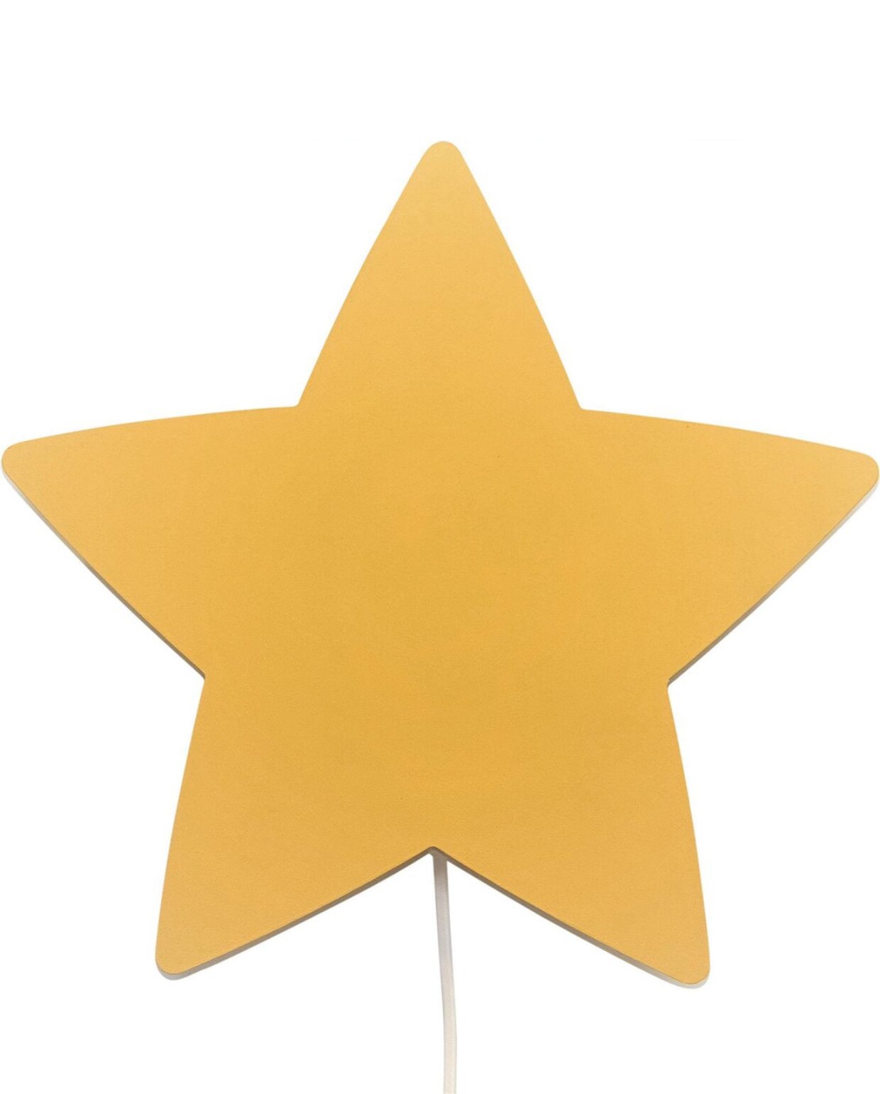 Houten wandlamp kinderkamer | Ster - geel | toddie.nl Bol.