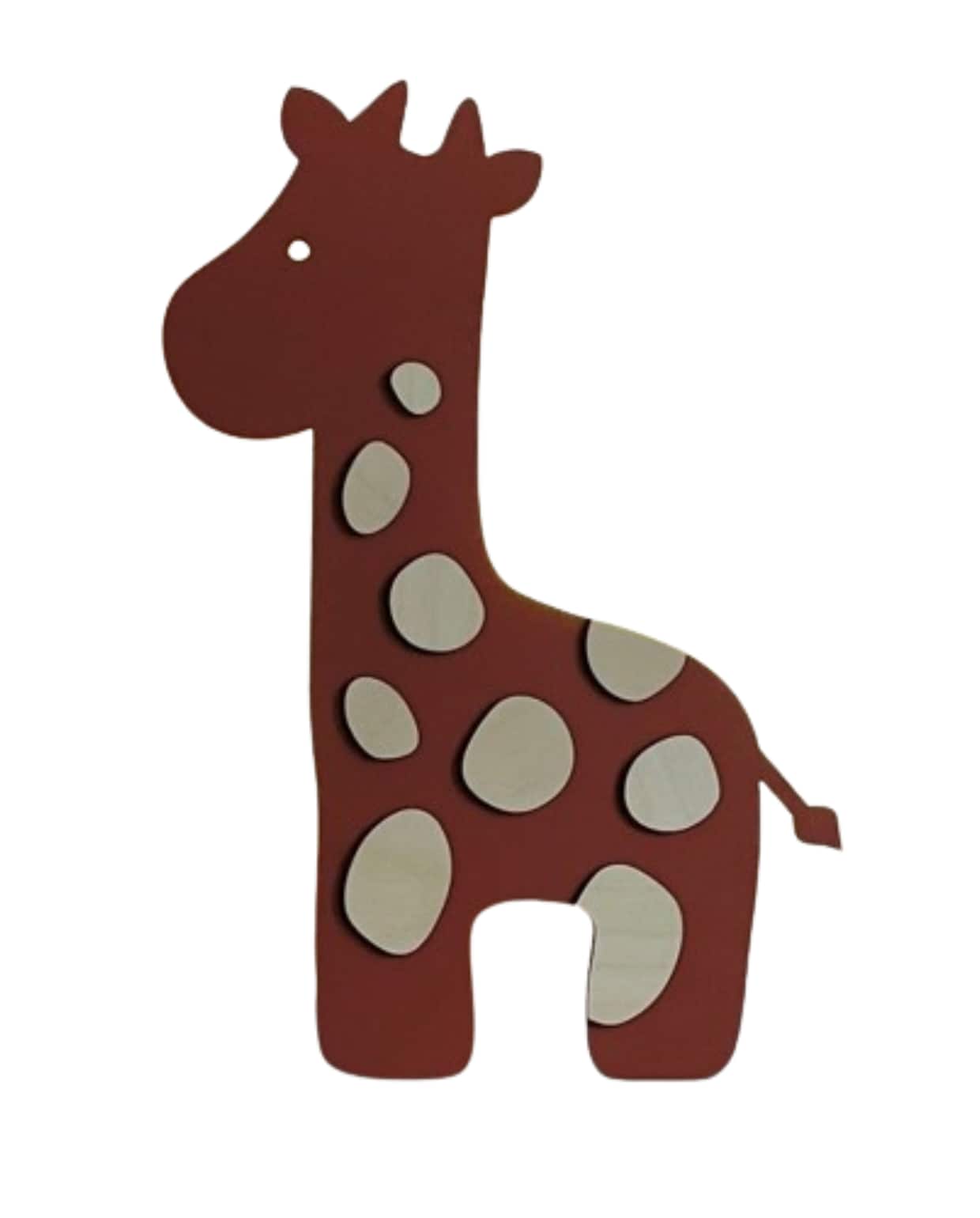 WANDLAMP | Giraffe Verslingerd aan hout