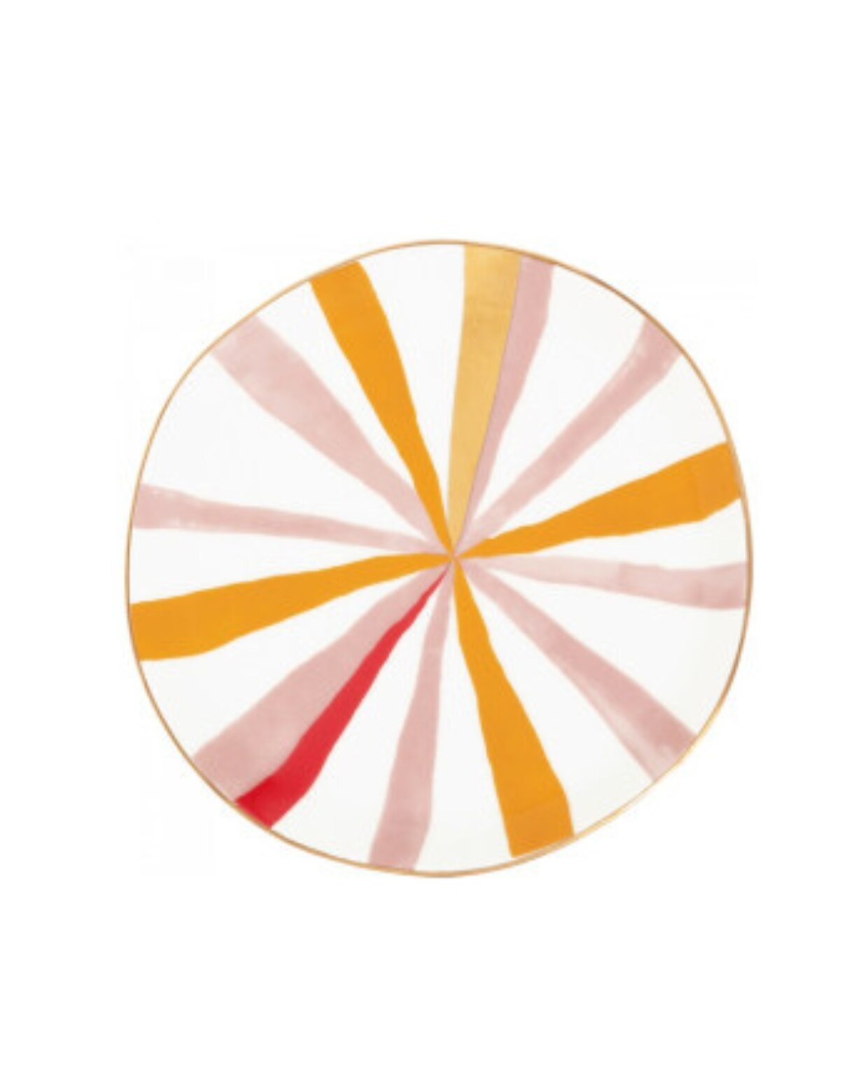 GOOD MORNING BORDJE GOUDEN RAND JOYFUL C 17CM ZIN aan Tafel