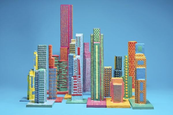 Cityscape, gemaakt in 2695 minuten. Diego Faivre