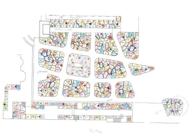 Het beplantingsplan voor voor de tuin van het Singer Museum Piet Oudolf