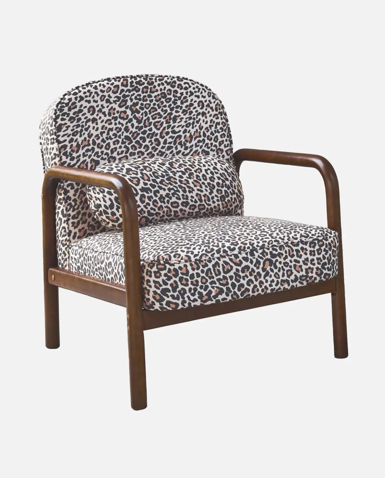 AmelieScandinavische ronde fauteuil in heveahout en luipaardprintIAMEARMLWLLEO € 149,99 Sweeek.