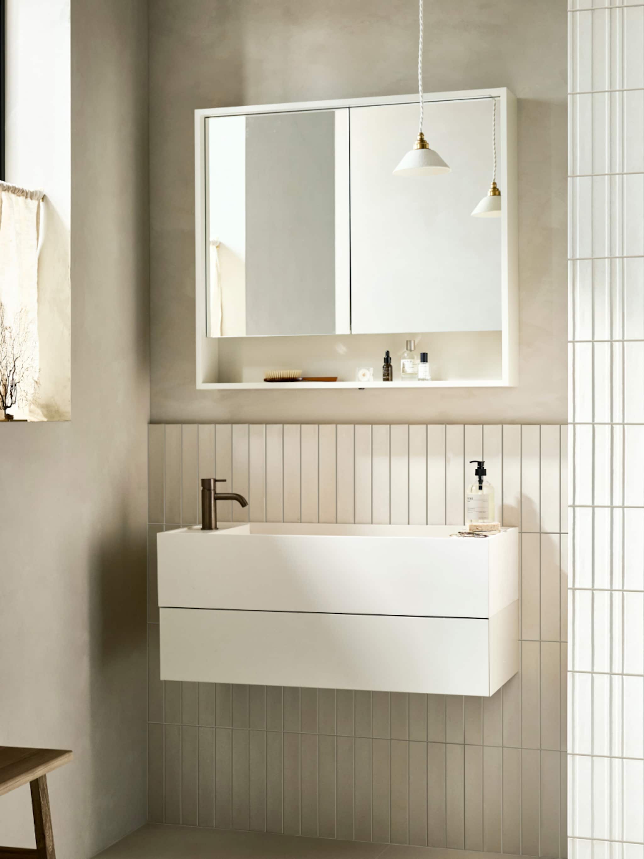 badkamer trend ribbel structuur