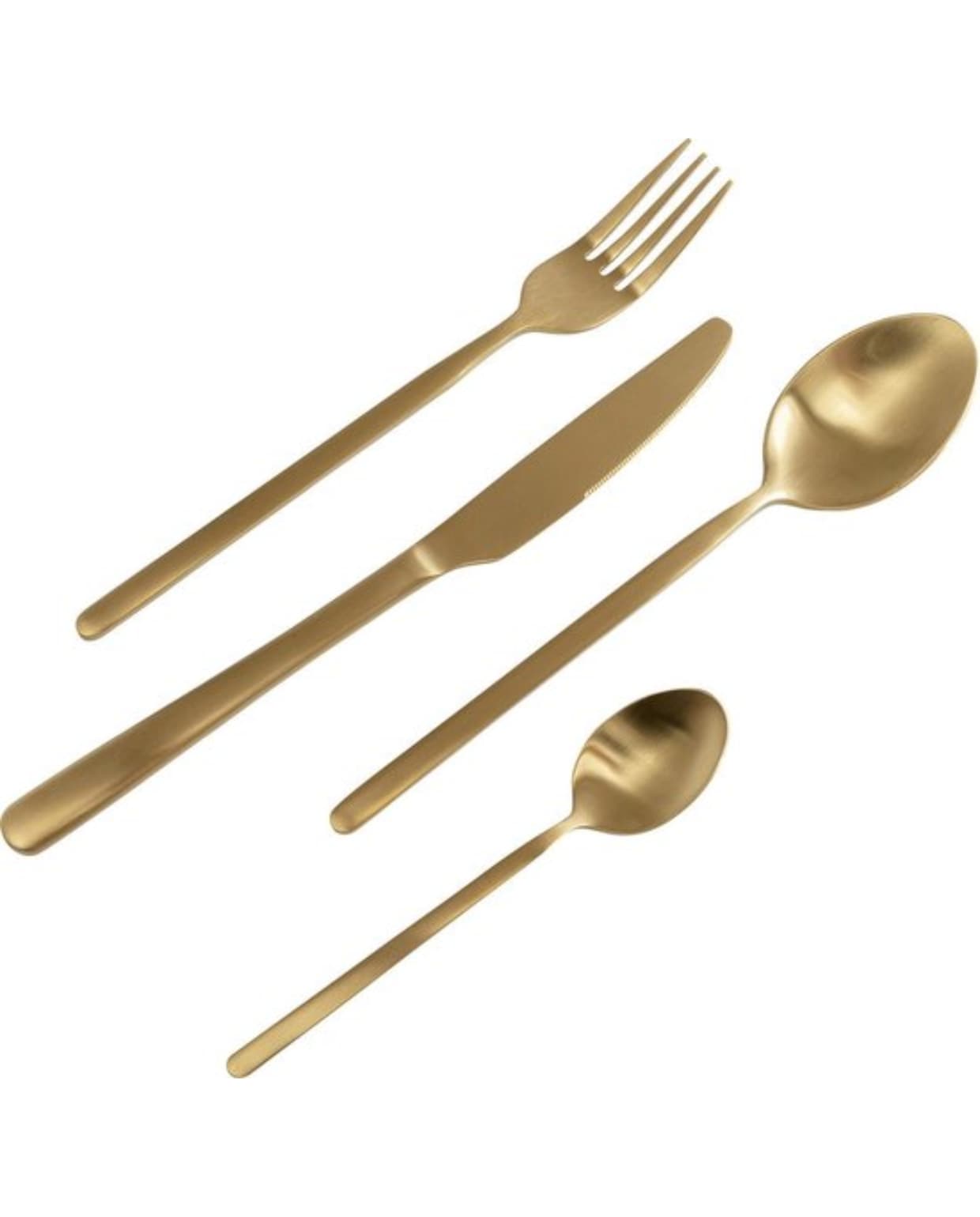 Kare Design, 16-delige bestekset Gloria, mat goud. bol.