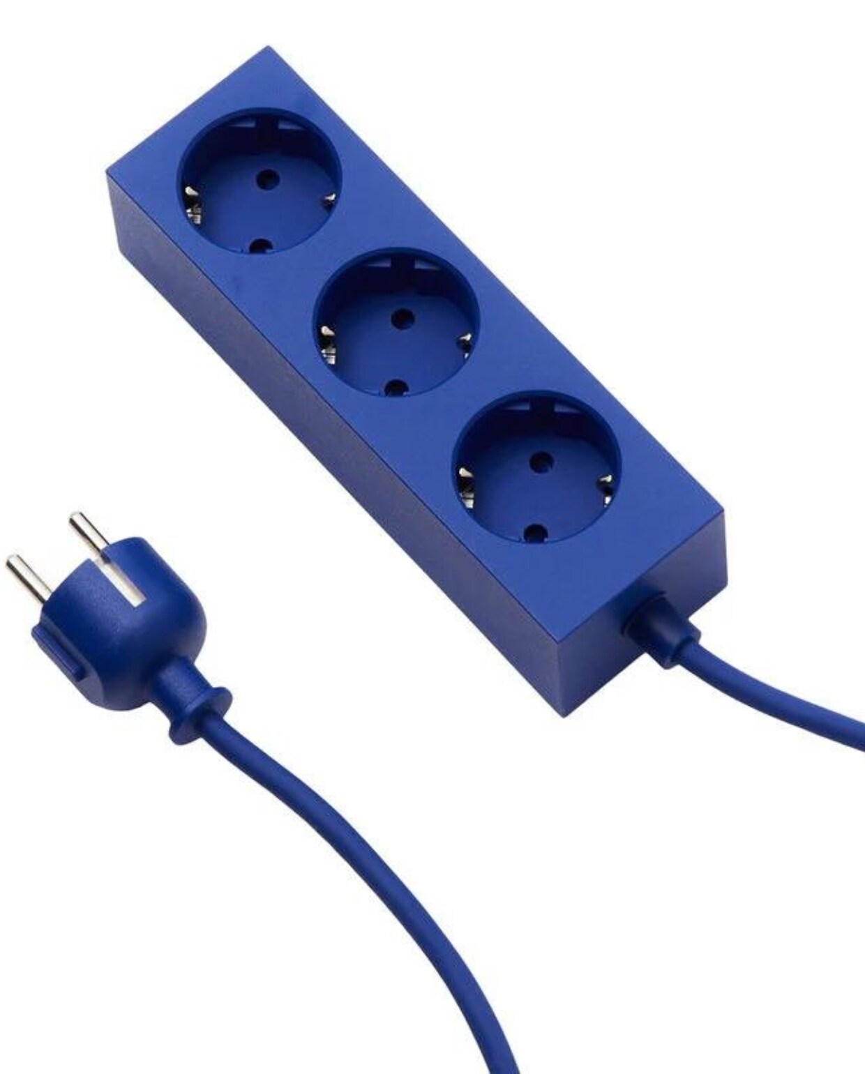 Pedestal Power Bar power strip, 2 m, ultra marine Finnish Design Shop