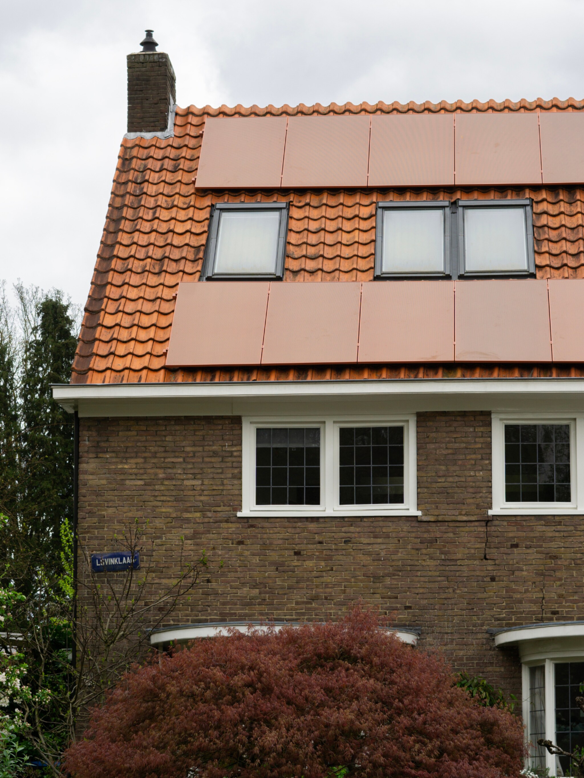 rode zonnepanelen