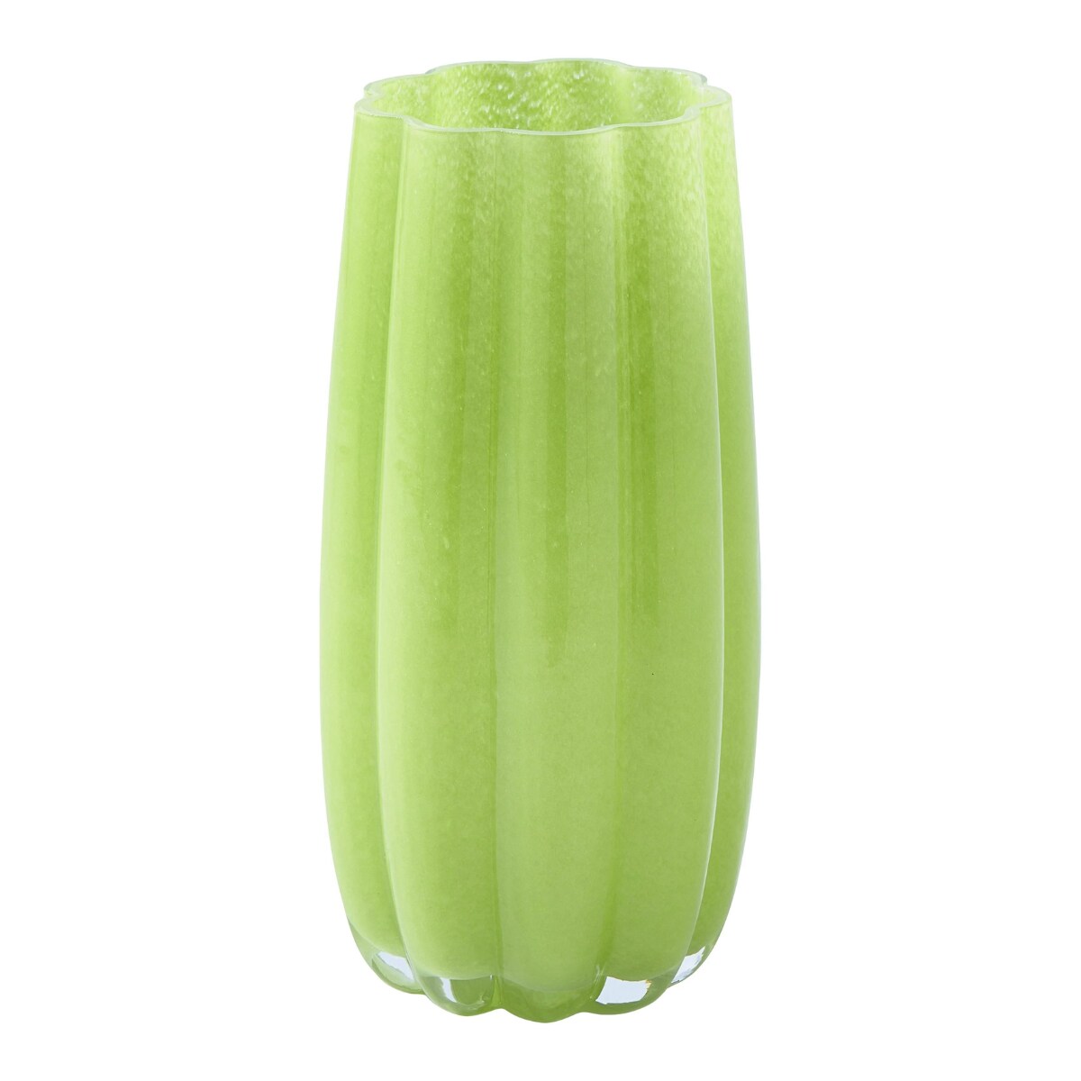 Glazen vaas Melon van Polspotten € 50,- (vtwonen.nl/shop) vtwonen
