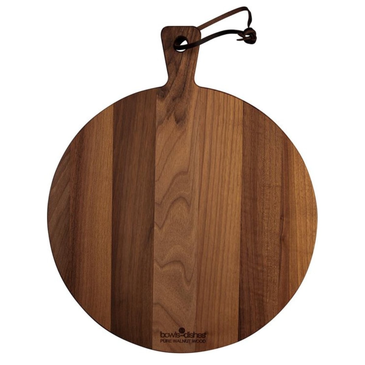 Bowls and Dishes Pure Walnut Wood | Duurzaam | Borrelplank | Tapasplank | Serveerplank rond - Pizzaplank Ø 30 x 1,8 cm Bowls and Dishes