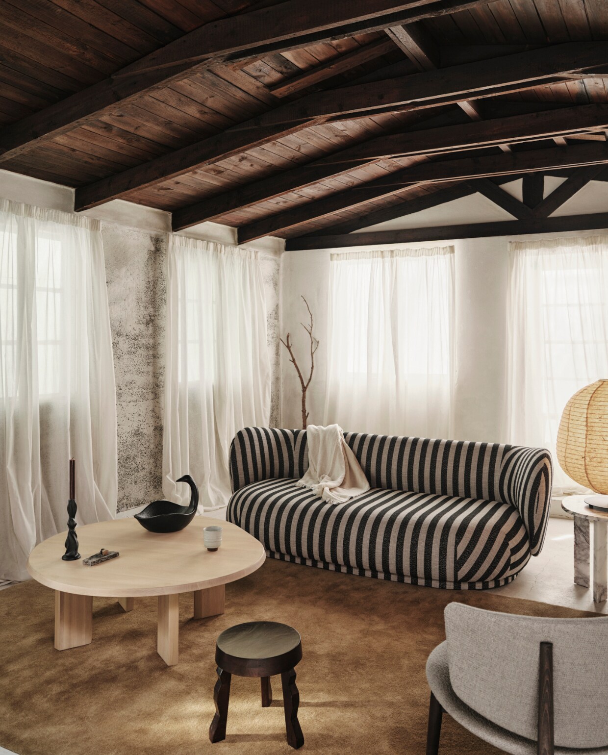 RicoLoungerSofa_Louisiana, TarnCoffeeTable, WhiteOiledBeech (Ferm living) Ferm Living
