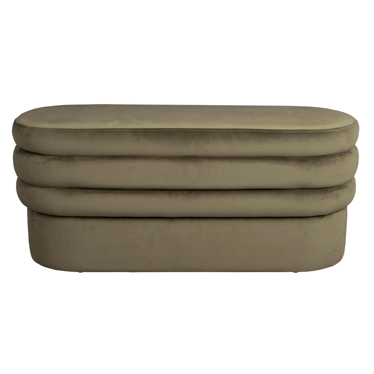 Dutchbone Aditi Bankje - B 93 cm - Donkergroen Dutchbone