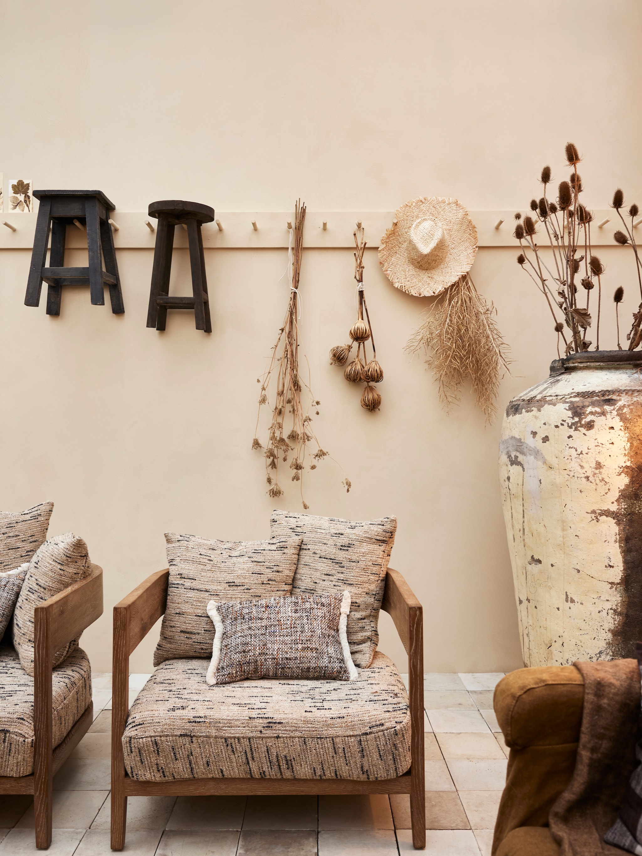 accessoires landelijke stijl woonkamer