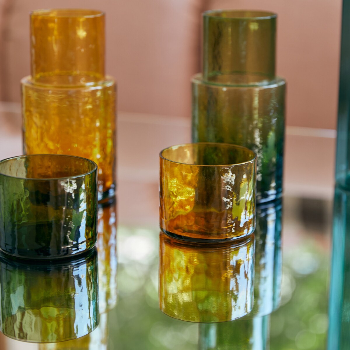 HKliving Tube Drinkglas - Olive HKliving