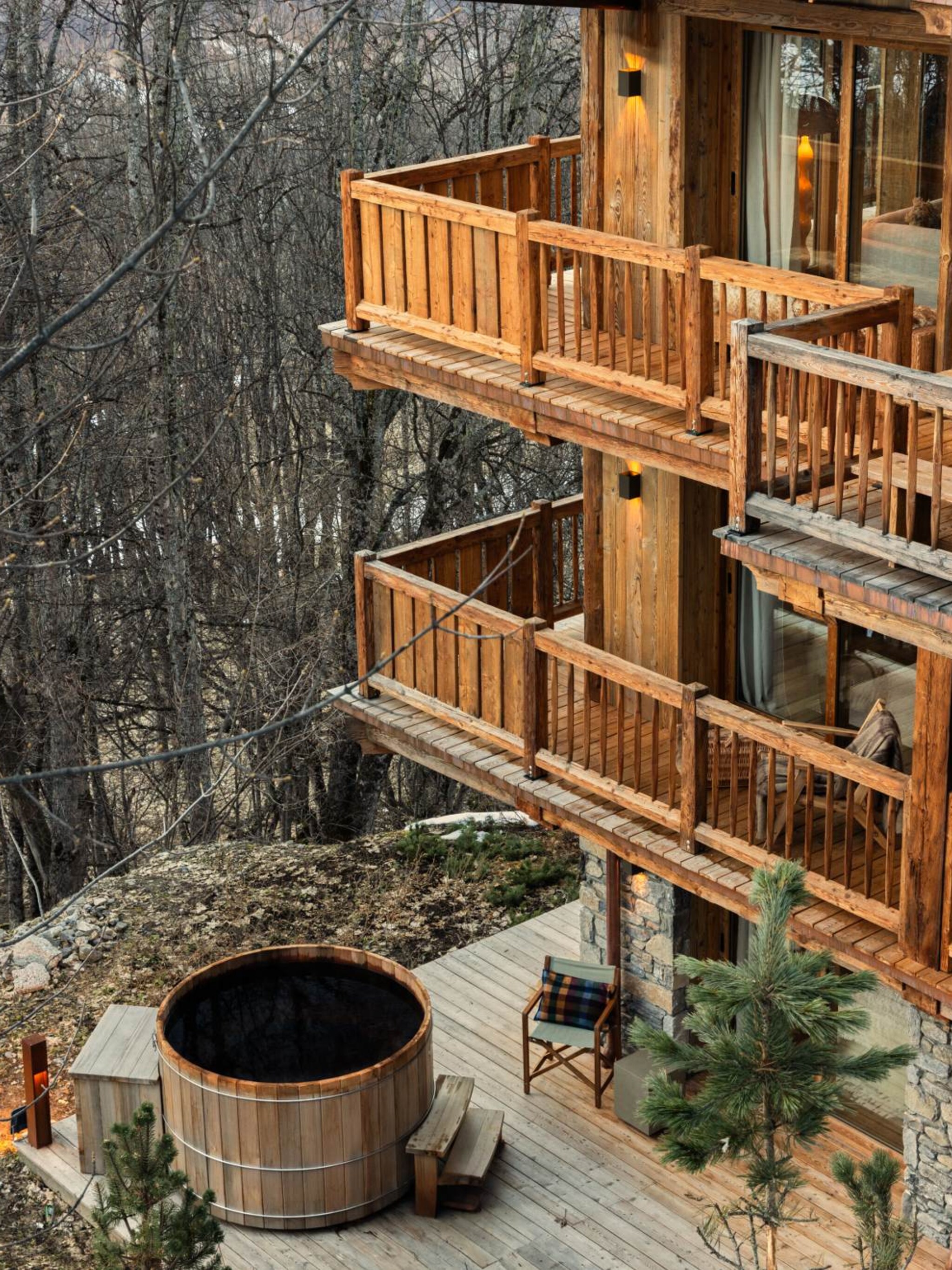 verbouwing van chalet in franse alpen