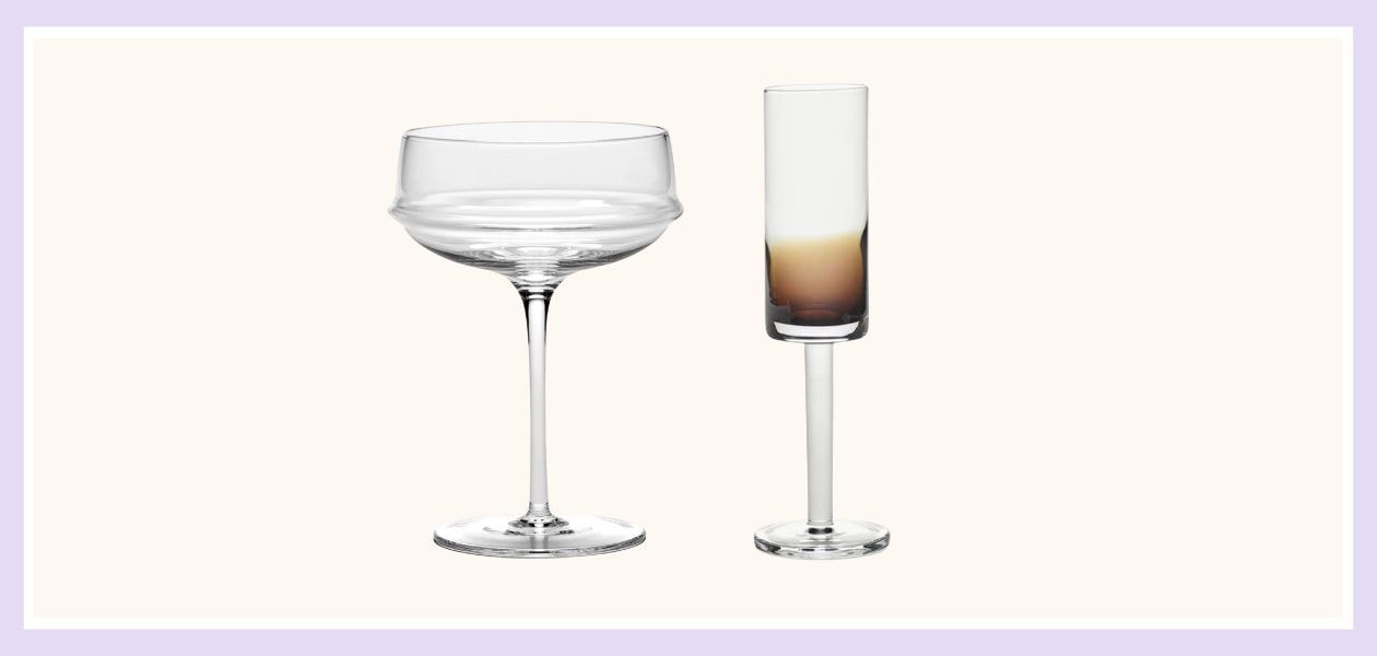 Serax Dune by Kelly Wearstler coupe champagneglazen, Champagne glass amber Zuma Serax Serax