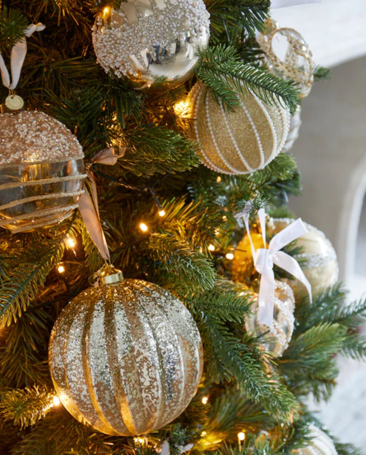 vtwonen rivièra maison leave a littlesparkle ornamentdia14 - glas - goud rivièra maison