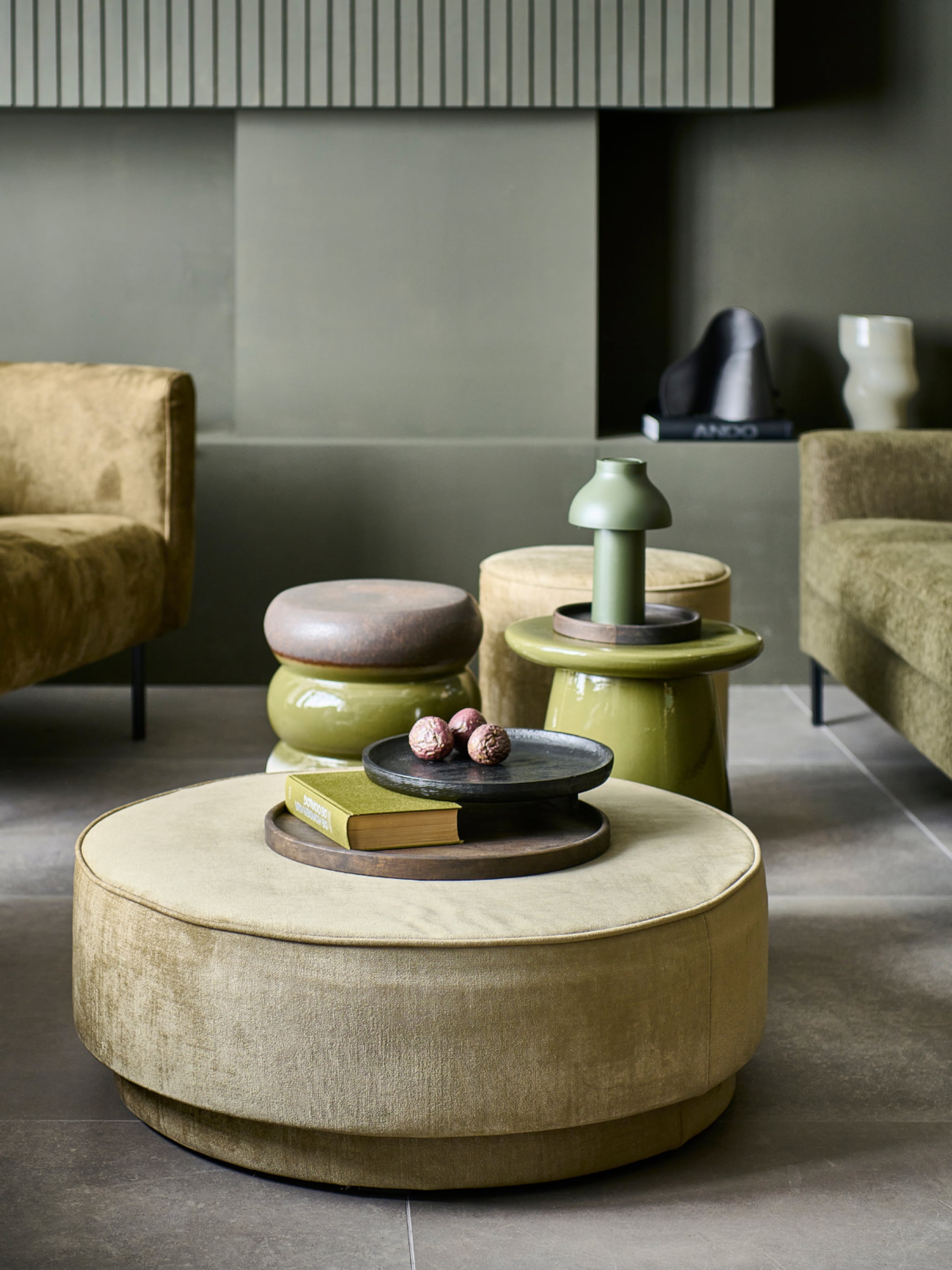 shop 11x in trendkleur olijfgroen