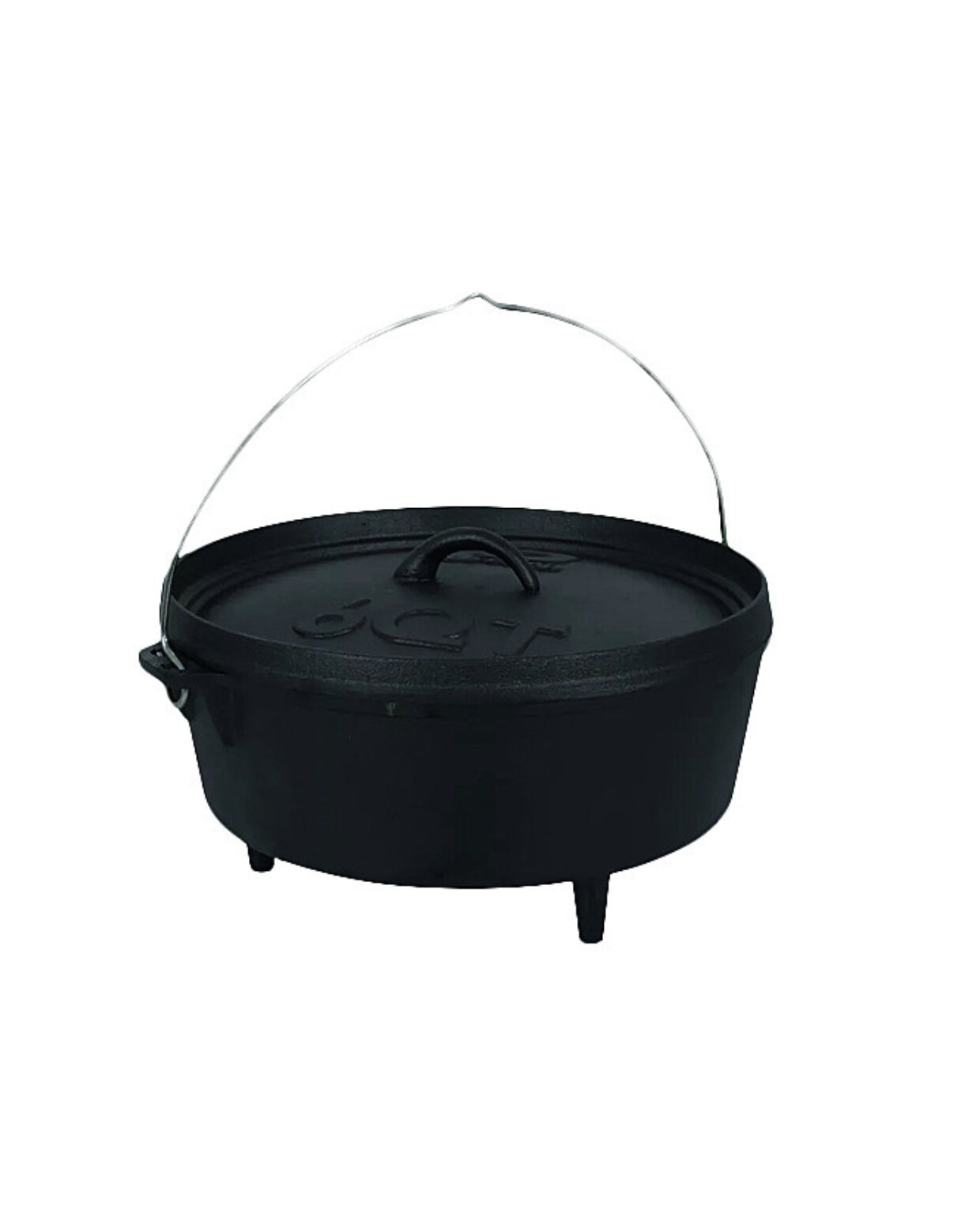 Gietijzeren pan Dutch Oven 6QT van Bo-Camp, 31x14,5 cm (Øxh) € 69,95 (anwb.nl). Anwb