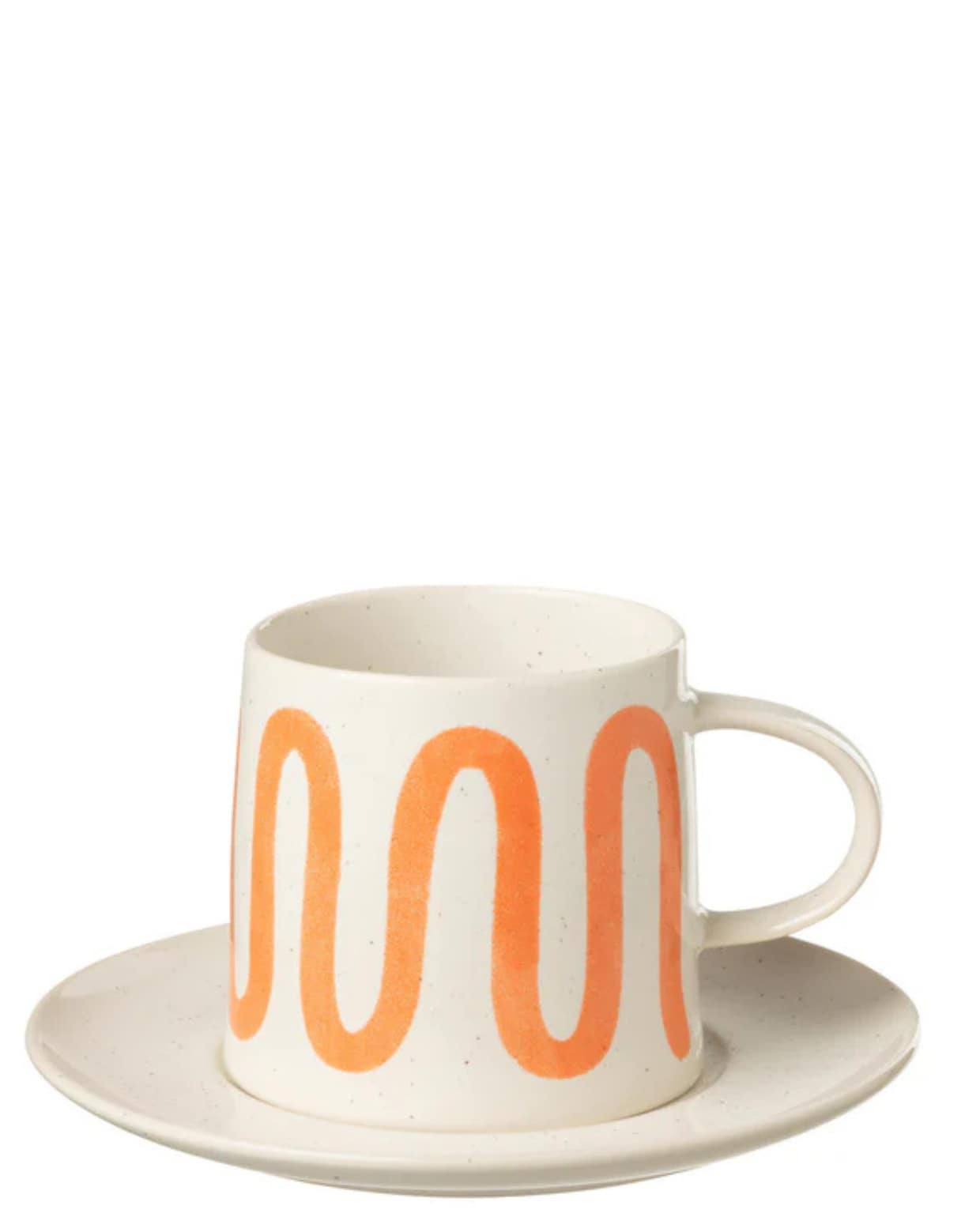 Mok van porselein van J-line, 16x16x9 cm (bxdxh),€ 39,05 (shop.vtwonen.nl) vtwonen