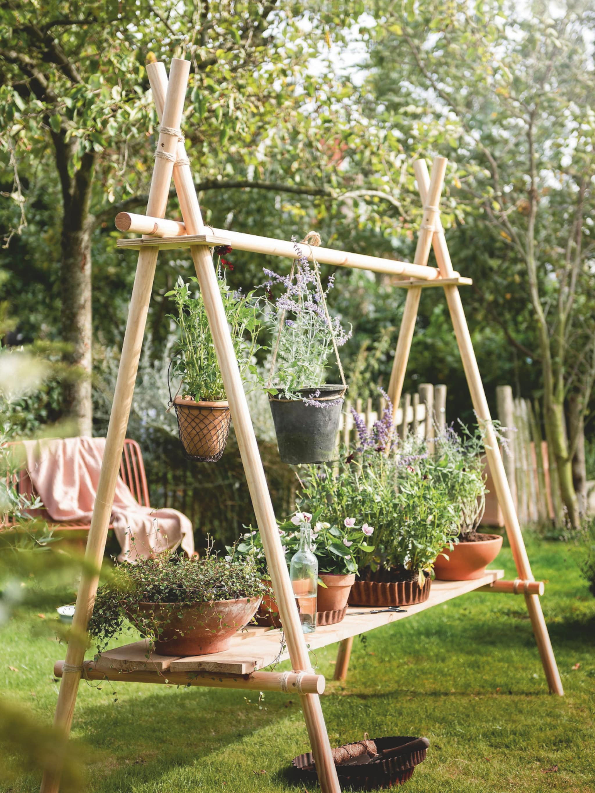 diy een plantenrek maken