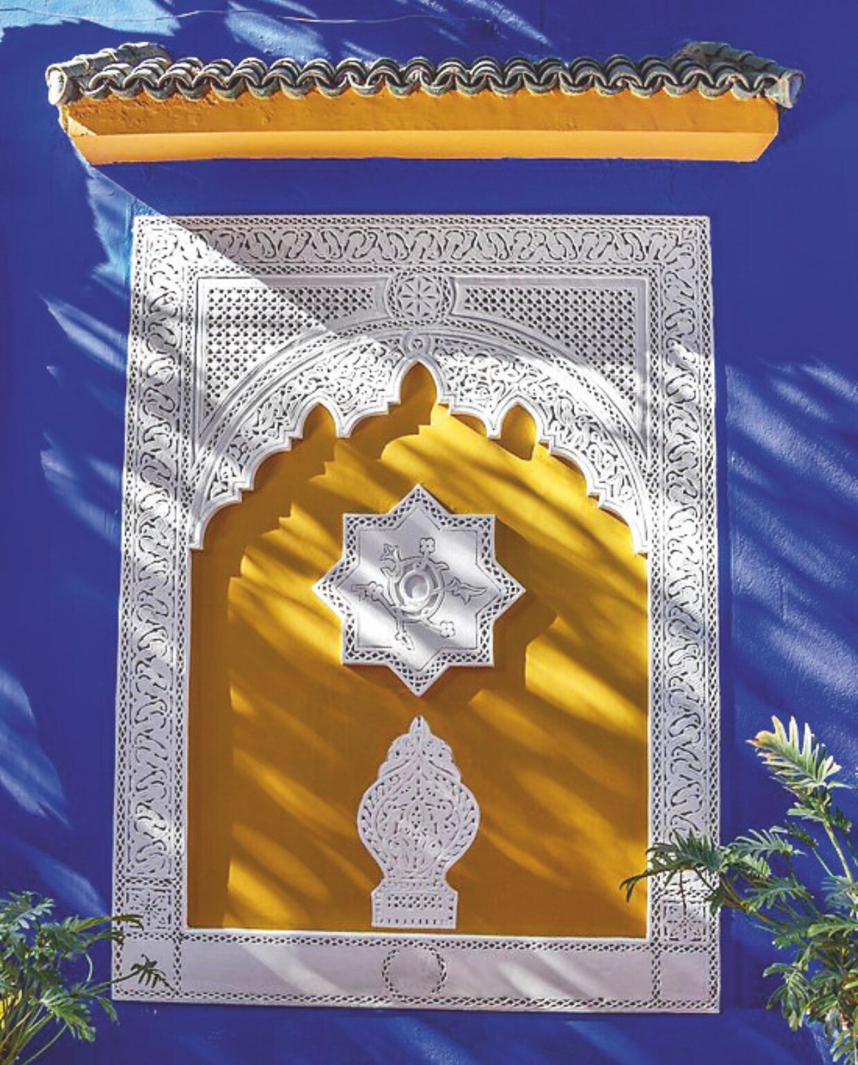 Jardin Majorelle, een botanische tuin van ruim 9000 m² in Marrakech, Marokko. vtwonen 4-2025 | fotografie Pauline Egge, Getty Images, Flory Hartog
