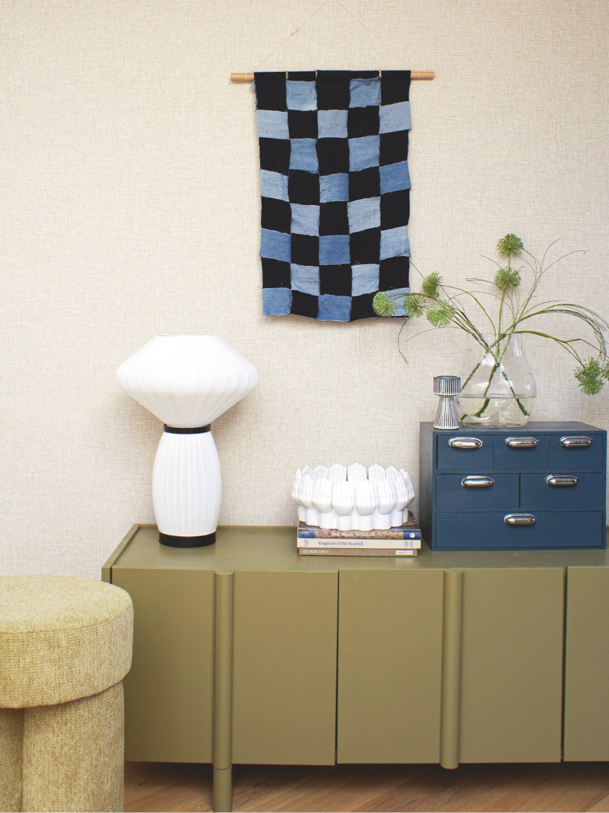 diy denim wandkleed oude spijkerbroeken