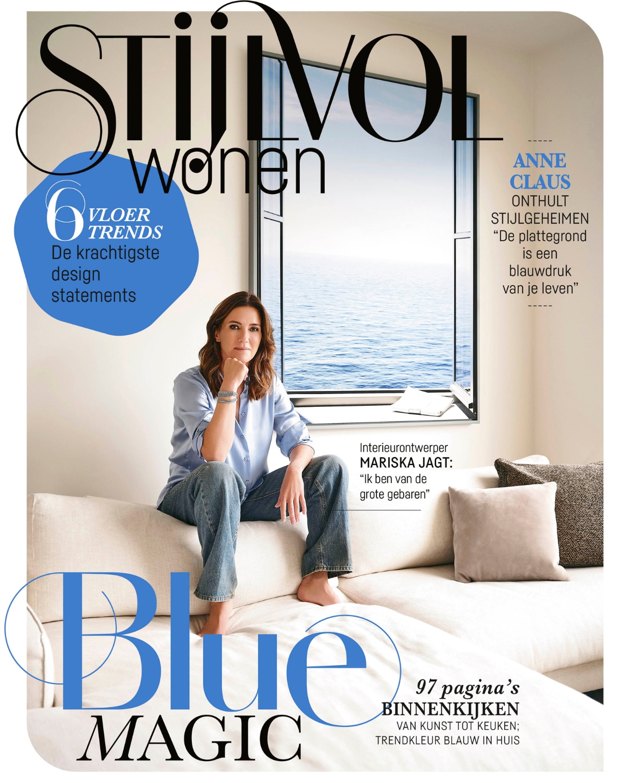 Cover Stijlvol Wonen 04-2025: Blue Magic Stijlvol Wonen 04-2025