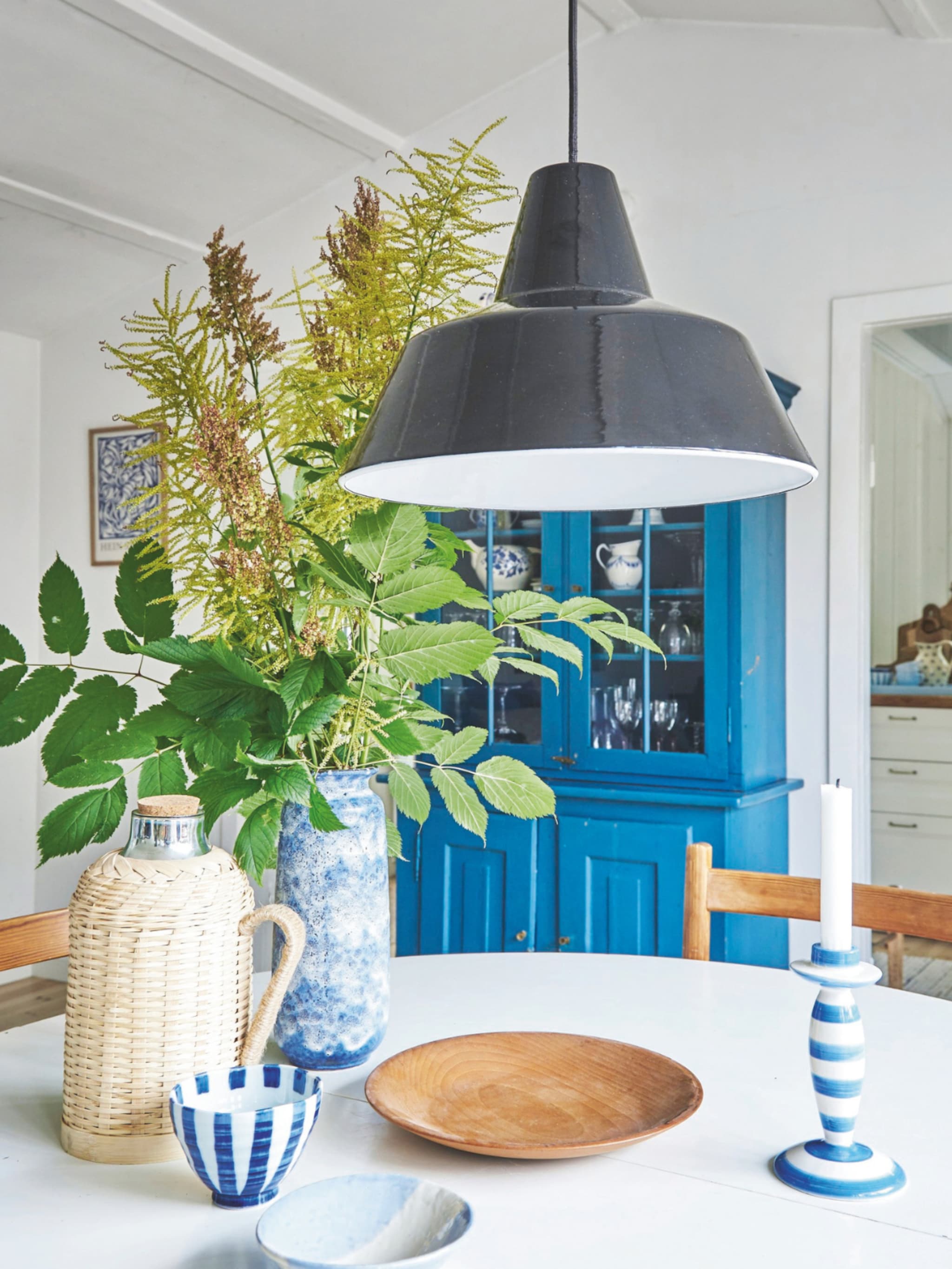 moodboard romantisch landelijk bretons blauw wit