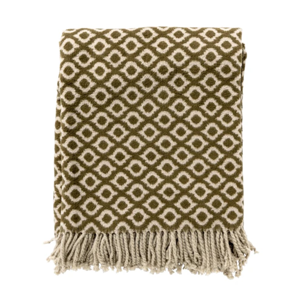 Hoii plaid Isabella - 150x200 cm - Military Olive - Groen Hoii