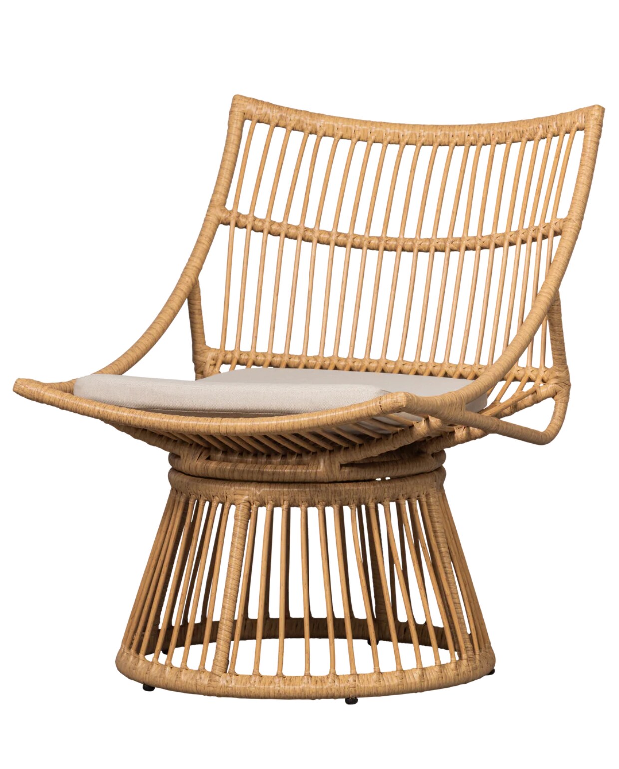 WOOOD fauteuil Alatna, Wicker, Naturel, 80x64x53 WOOOD