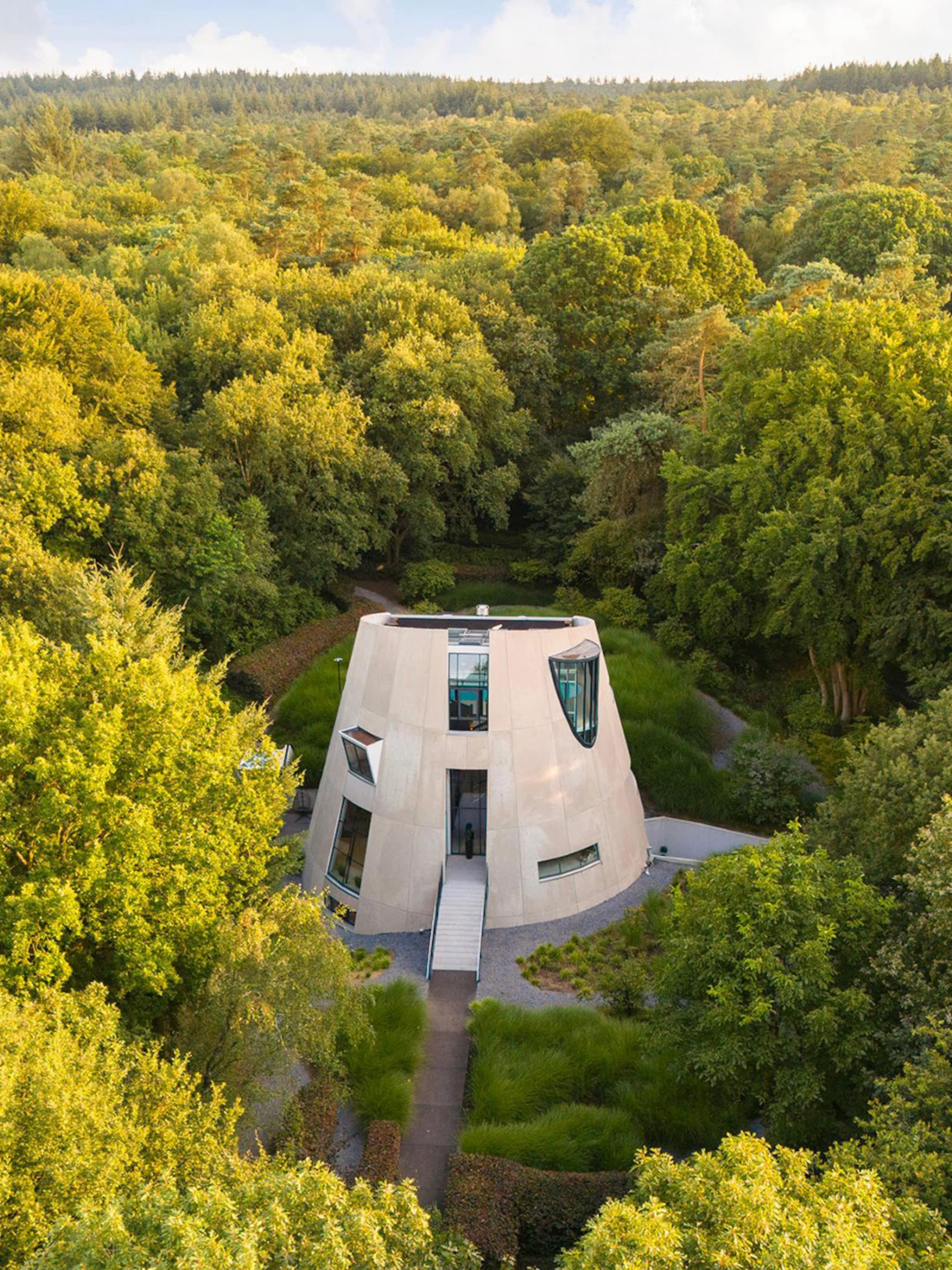 futuristische villa spage age interieur