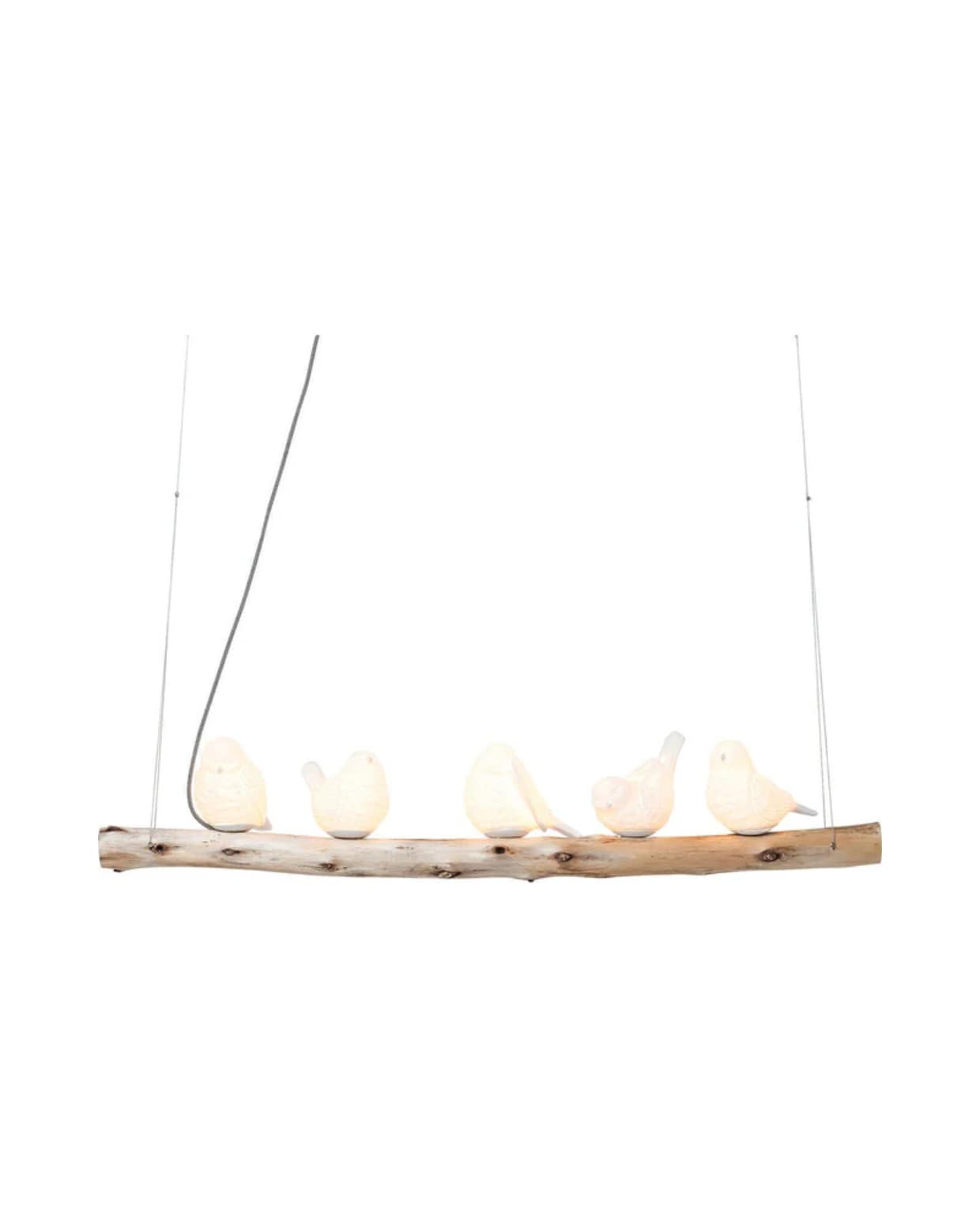 Shop via shop.vtwonen.nl: Kare Design hanglamp Dining Birds, hout en porselein € 259,-. Kare Design