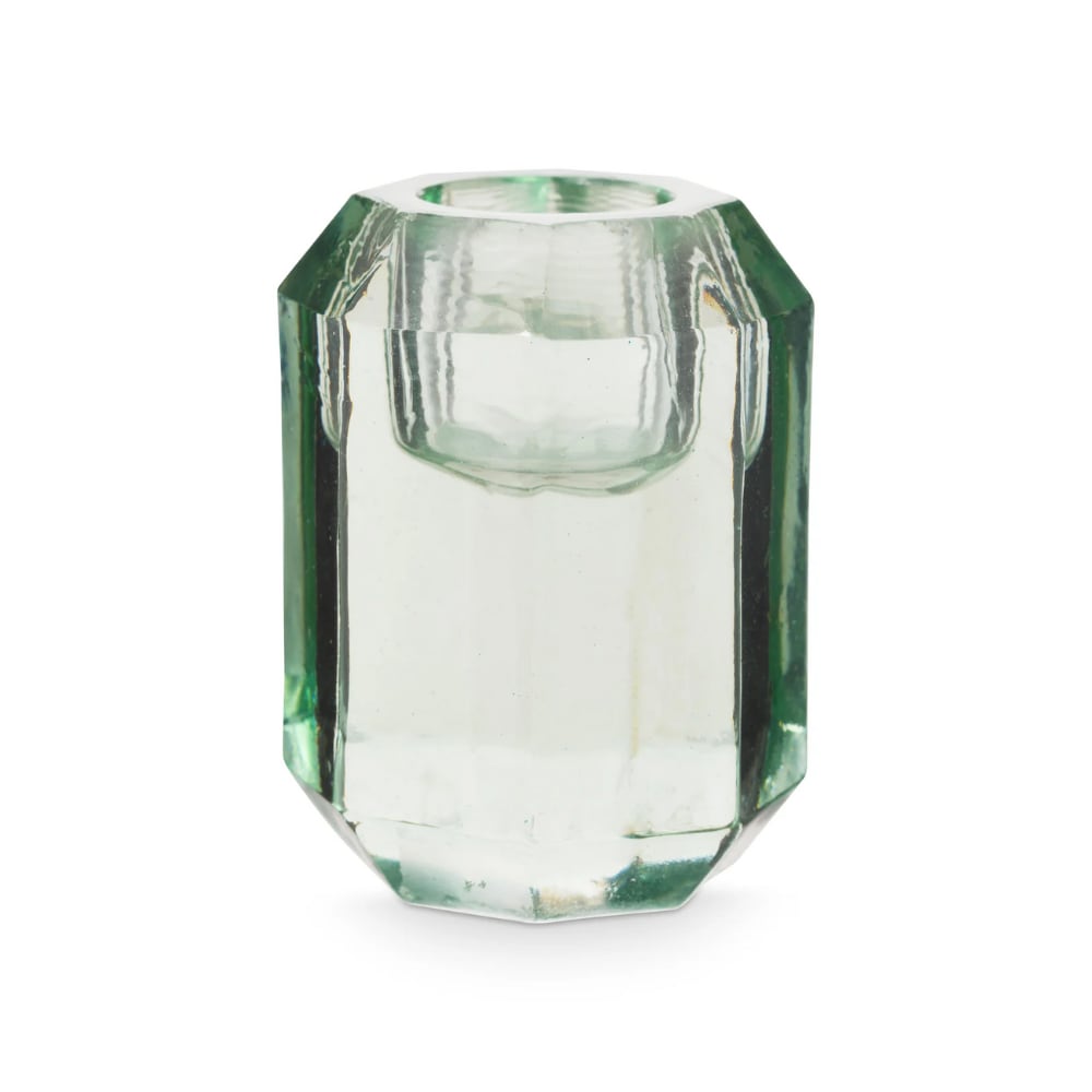 Candle Holder Cilinder Shape Glass Ice Blue, 7x5,5cm, €19,95. (shop.vtwonen.nl) vtwonen | New Edition