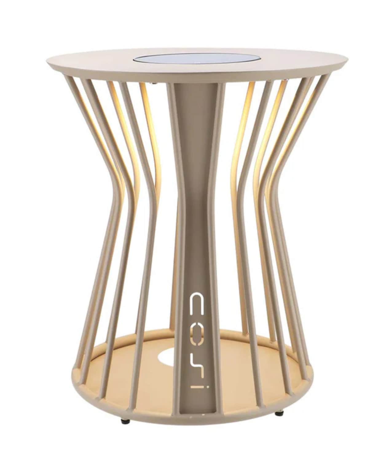 Shop via shop.vtwonen.nl: Cosi Fires loungetafel met verlichting Cosilumia, aluminium, beige, 52x60 cm (Øxh) € 299,-. Cosi Fires