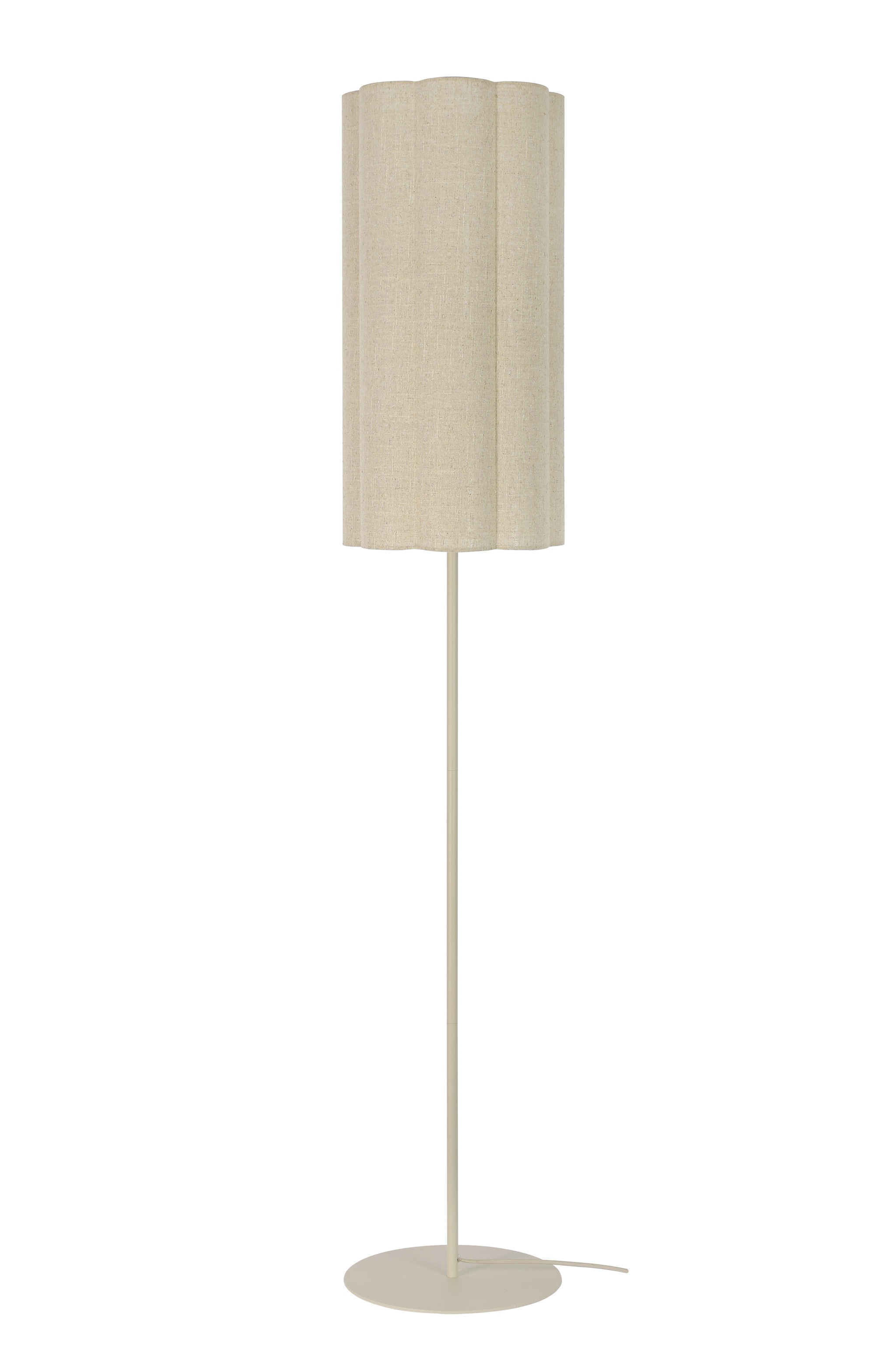 Shop op shop.vtwonen.nl: vtwonen vloerlamp Fringe, naturel, 30x165 cm (Øxh) € 169,-.  vtwonen