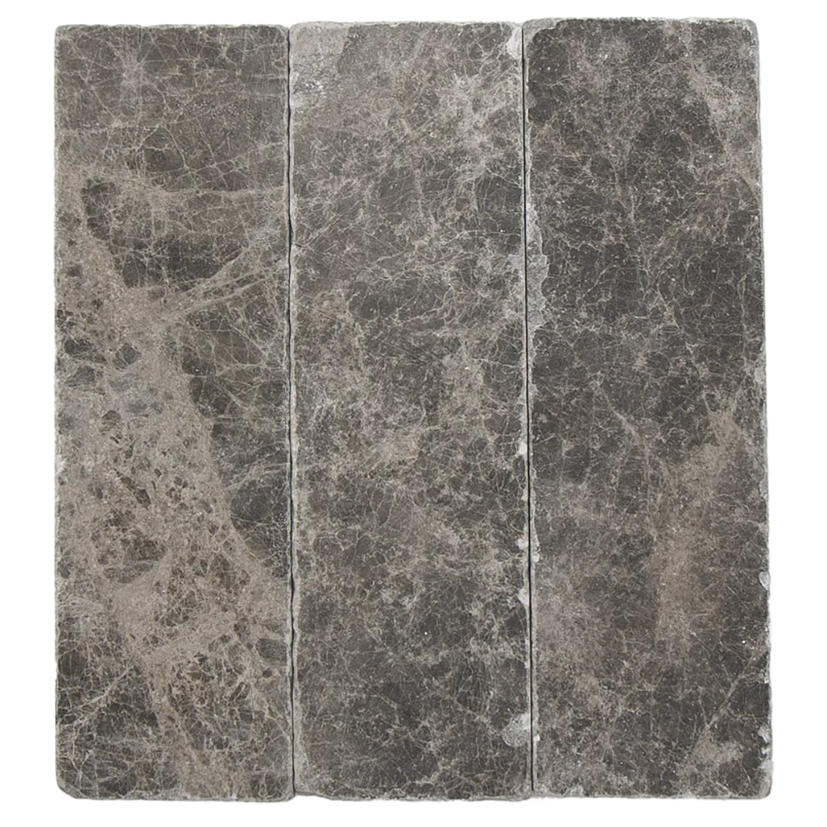 Wandtegel Brick Emperador Dark, natuursteen, grijs, 20x6 cm (lxb) vtwonen landelijk 7-2025 | fotografie Gaelle Le Boulicaut