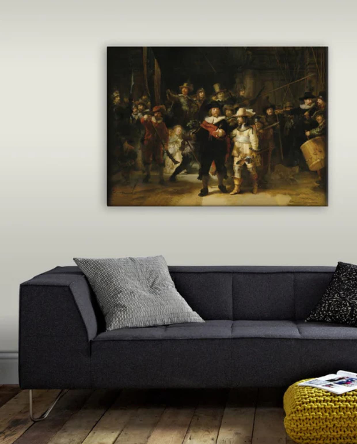 Shop via shop.vtwonen.nl: Art for the Home canvas De Nachtwacht Rembrandt, 100x70 cm (bxh) € 54,99.  Art for the Home